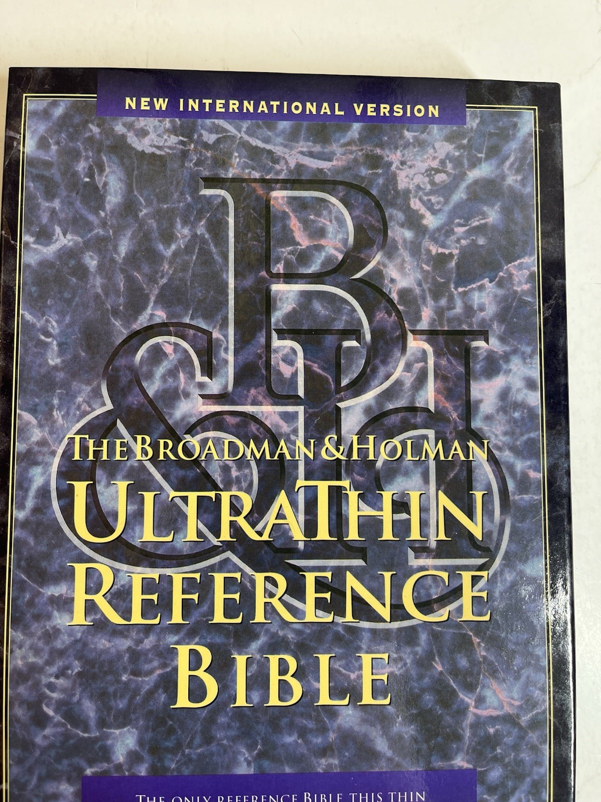 Broadman & Holman Ultrathin Indexed Reference Bible NIV 1986 Black In Box