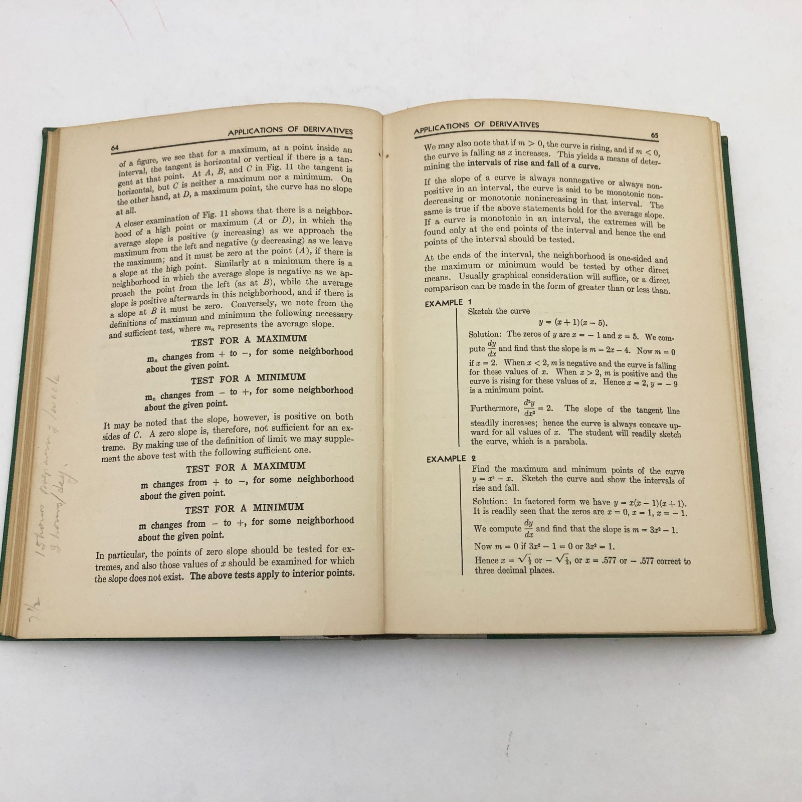 The Calculus H J Ettlinger & M B Porter HB First Edition 317 Pages 1942