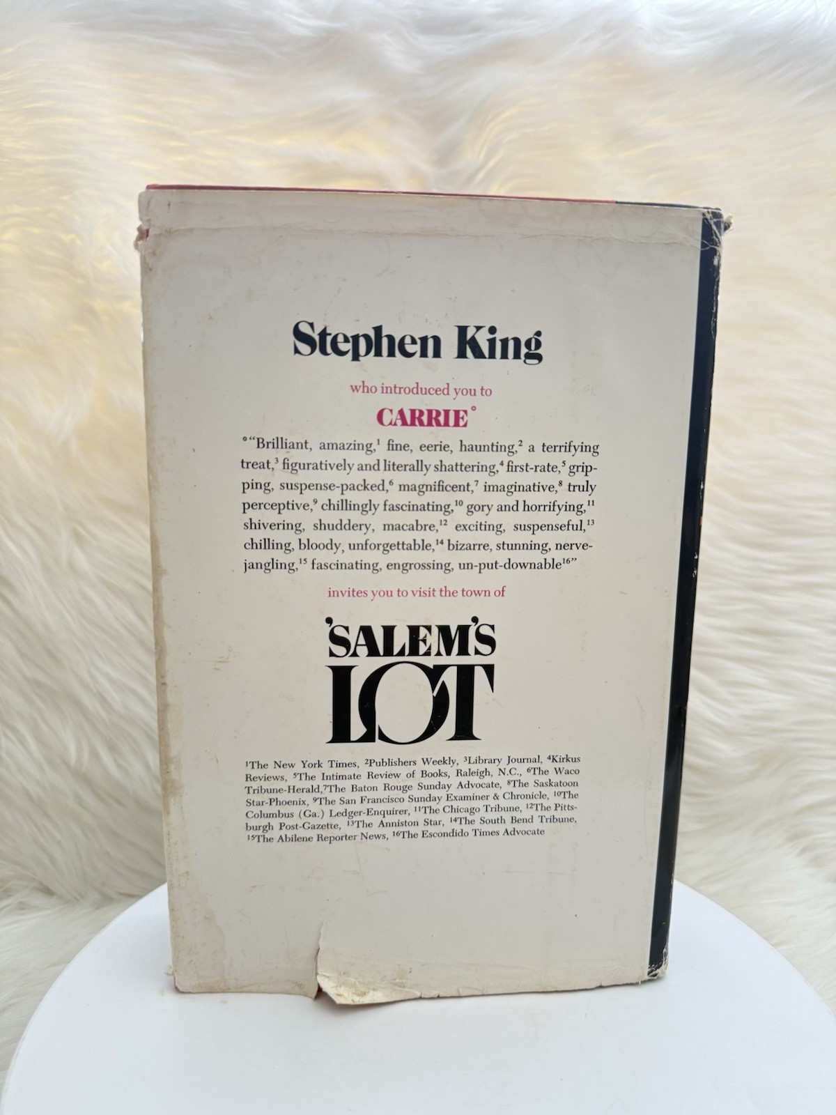 Vintage 1975 Stephen King Salem’s Lot Hardcover