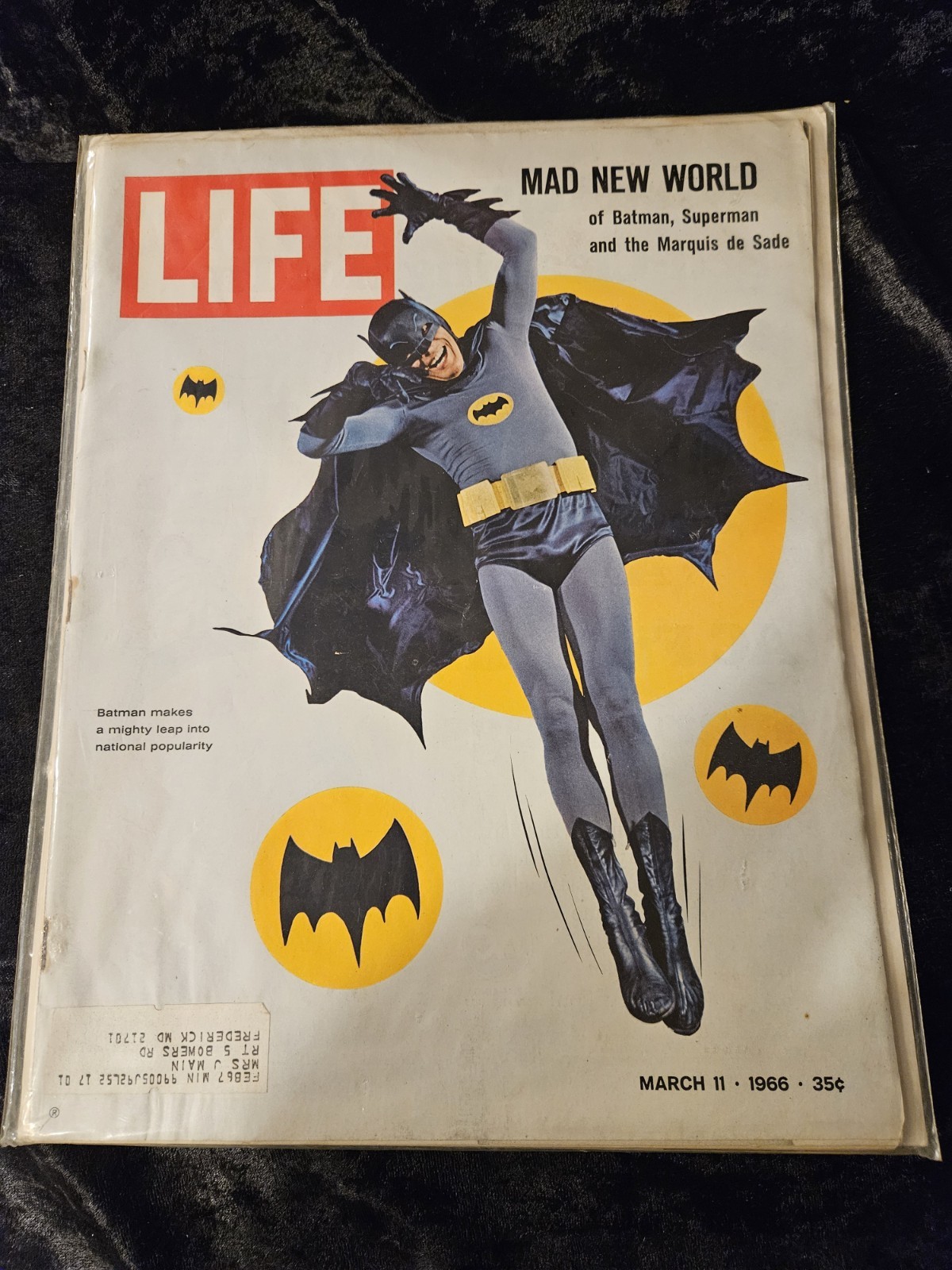 BATMAN: March 11th 1966 Life Magazine, AND Hallmark Ornament from cover photo