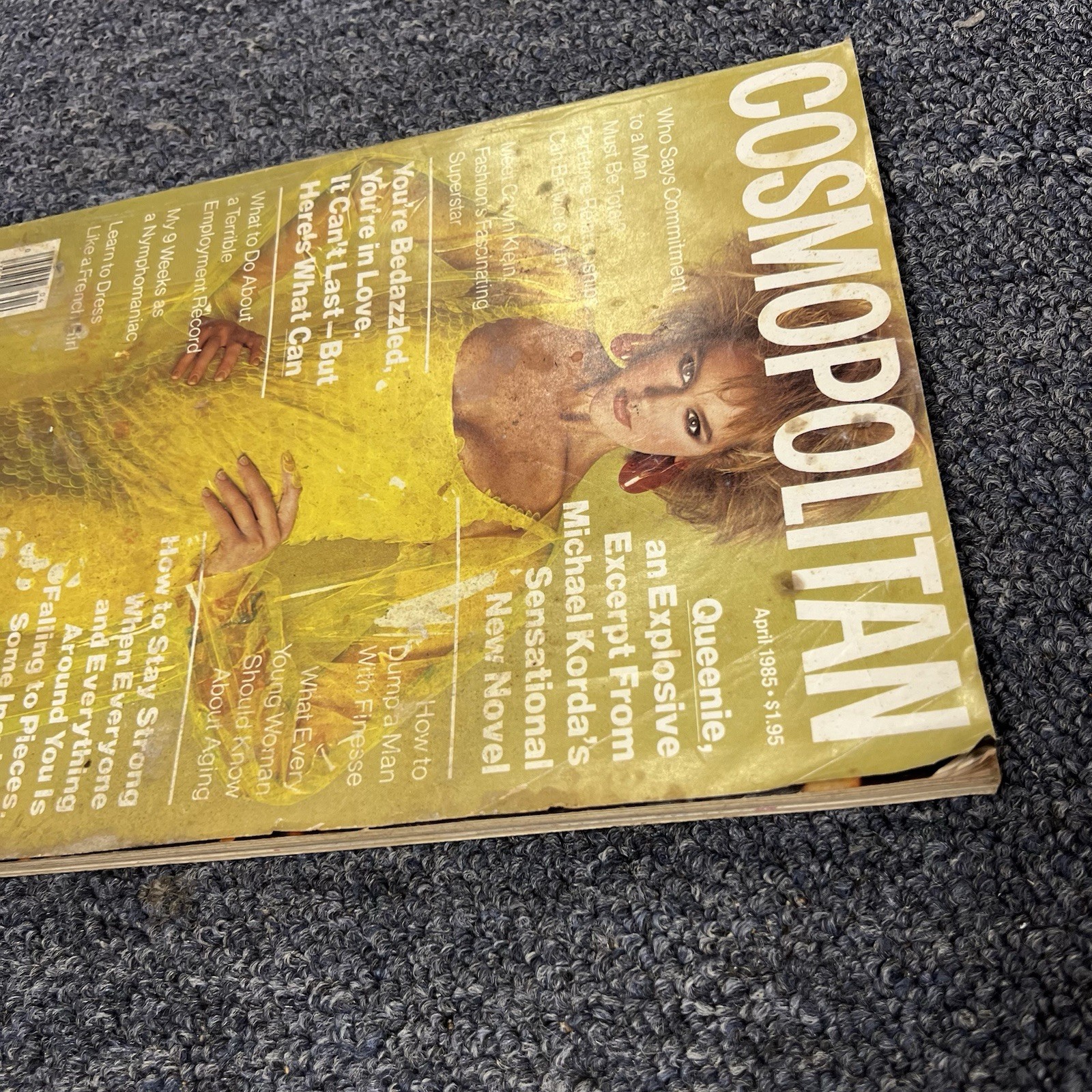 Vintage Cosmopolitan Magazine Lot of 3 Apr 1985 Dec 1986 Apr 1987 Fair Readable