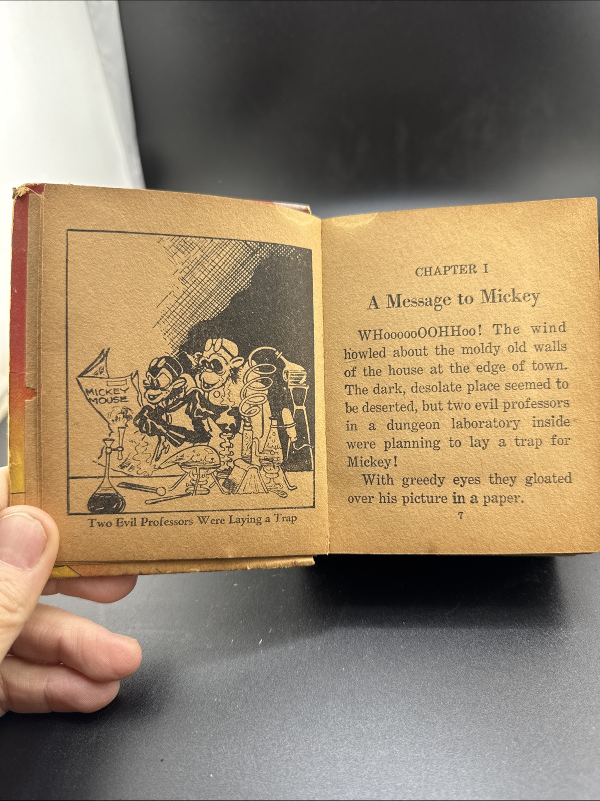 1934 Big Little Book Mickey Mouse in Blaggard Castle #726, Very Good Condition