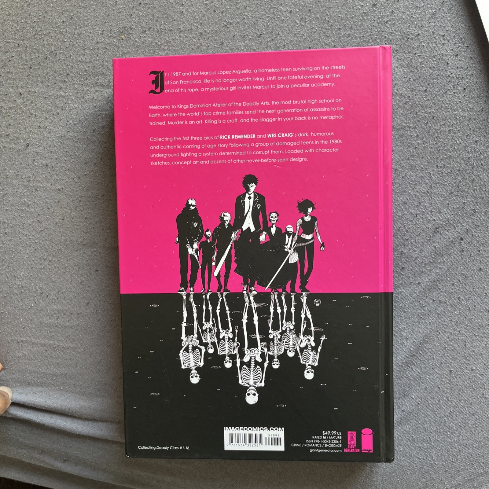 DEADLY CLASS DELUXE EDITION VOLUME 1 HARDCOVER (440 Pages) Collects #1-16 *OOP*