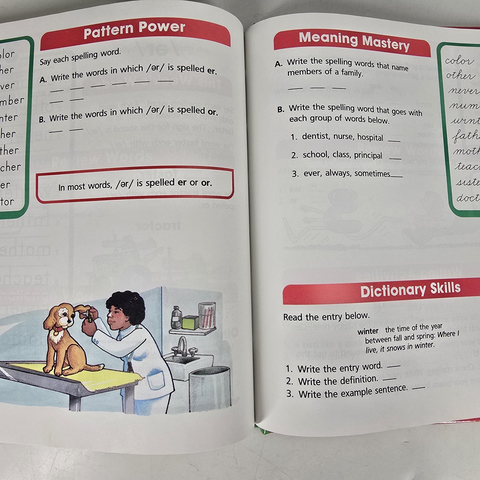 Spelling Vocabulary And Writing Macmillan McGraw-Hill HC Book Textbook