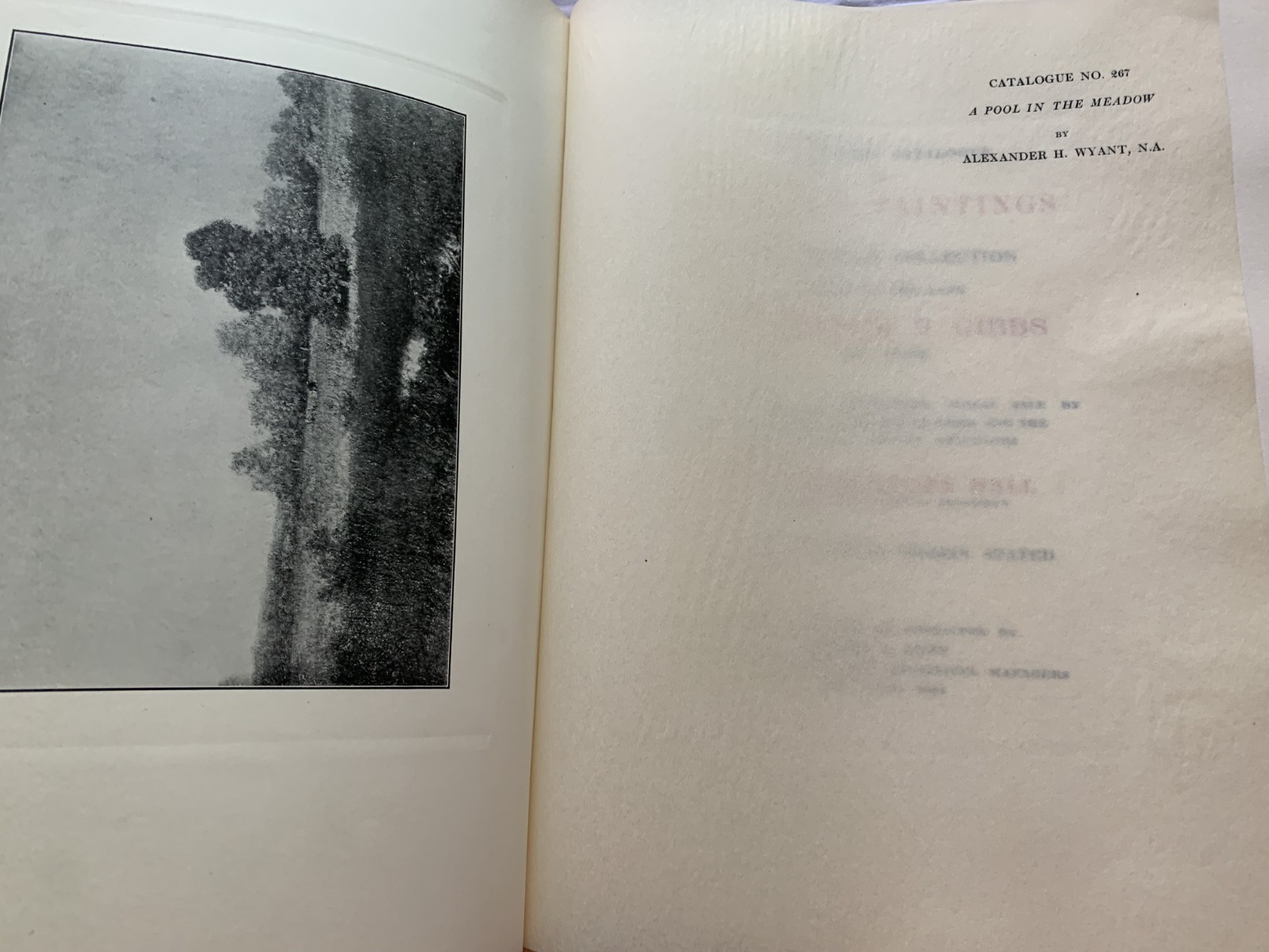 ILLUSTRATED ART CATALOGUE~ PRIVATE COLLECTION OF THE LATE FREDRICK S. GIBBS 1904