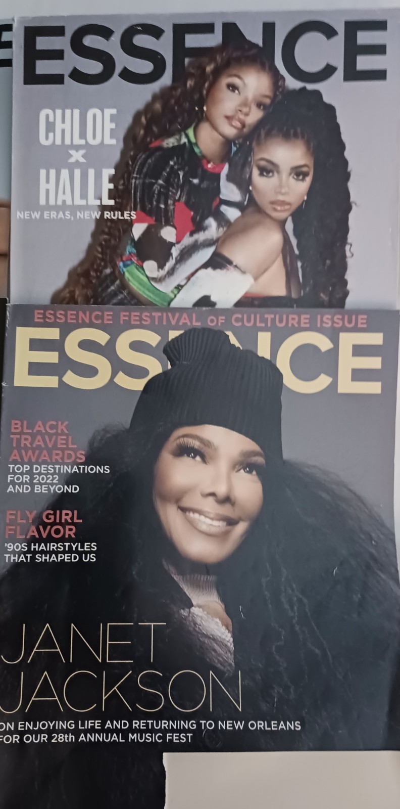 Essense 4 Magazines 2022 7/8 Jackson 9/10 Chloe/Halle 11/12 Bassett 2023 1/2 Har