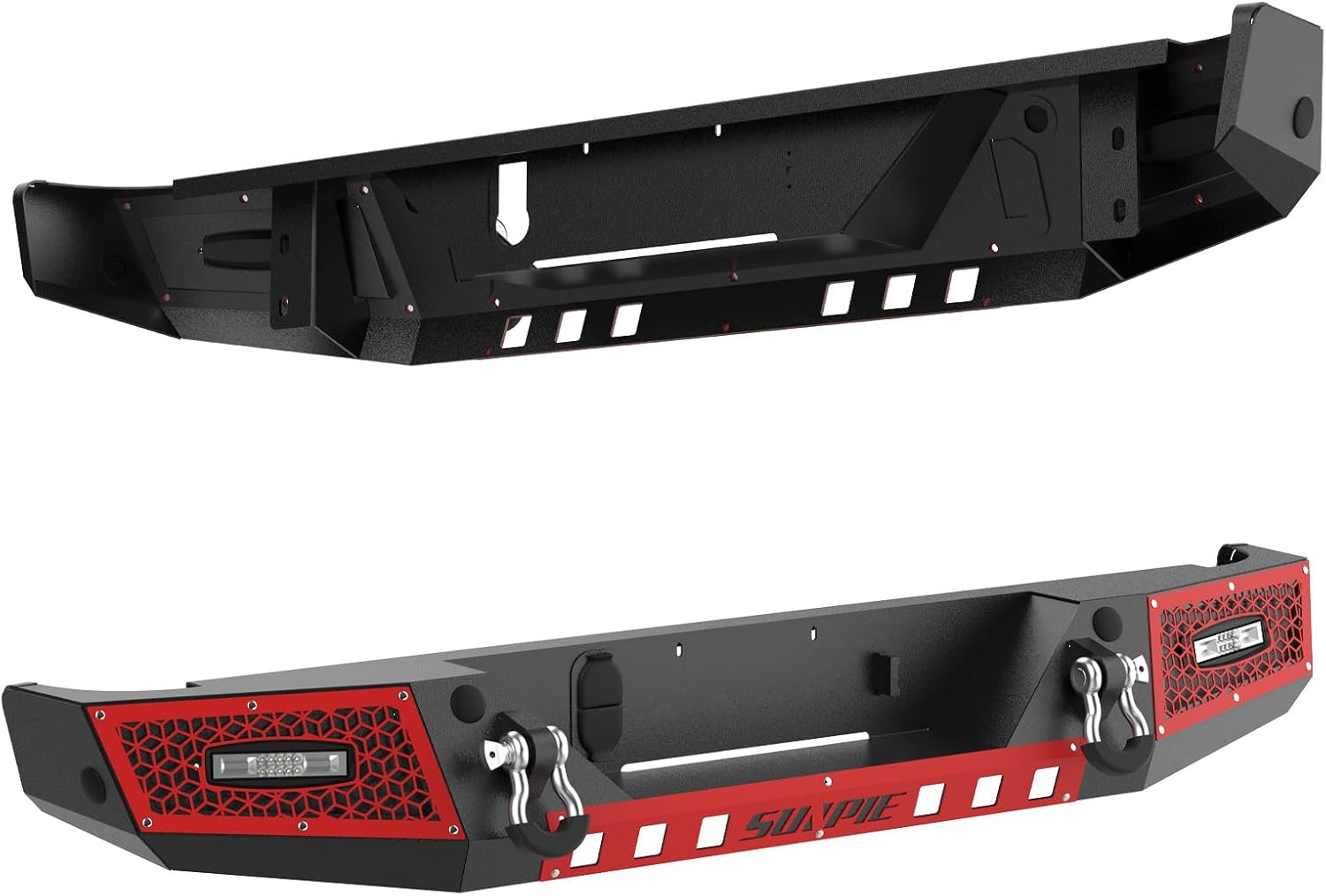 Rear Bumper Compatible with Jeep Gladiator JT 2019 2020 2021 2022 2023 2024 2025