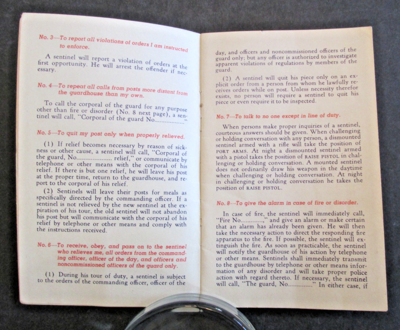 1941 General Orders Interior Guard Duty Handbook Booklet Acme Breweries CA
