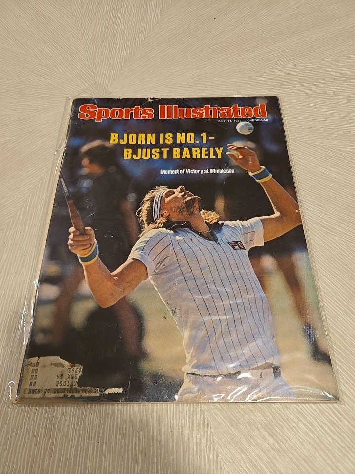 SPORTS ILLUSTRATED JULY 11, 1977 – BJORN IS NO.1 BJUST BARELY: WIMBLEDON VICTORY