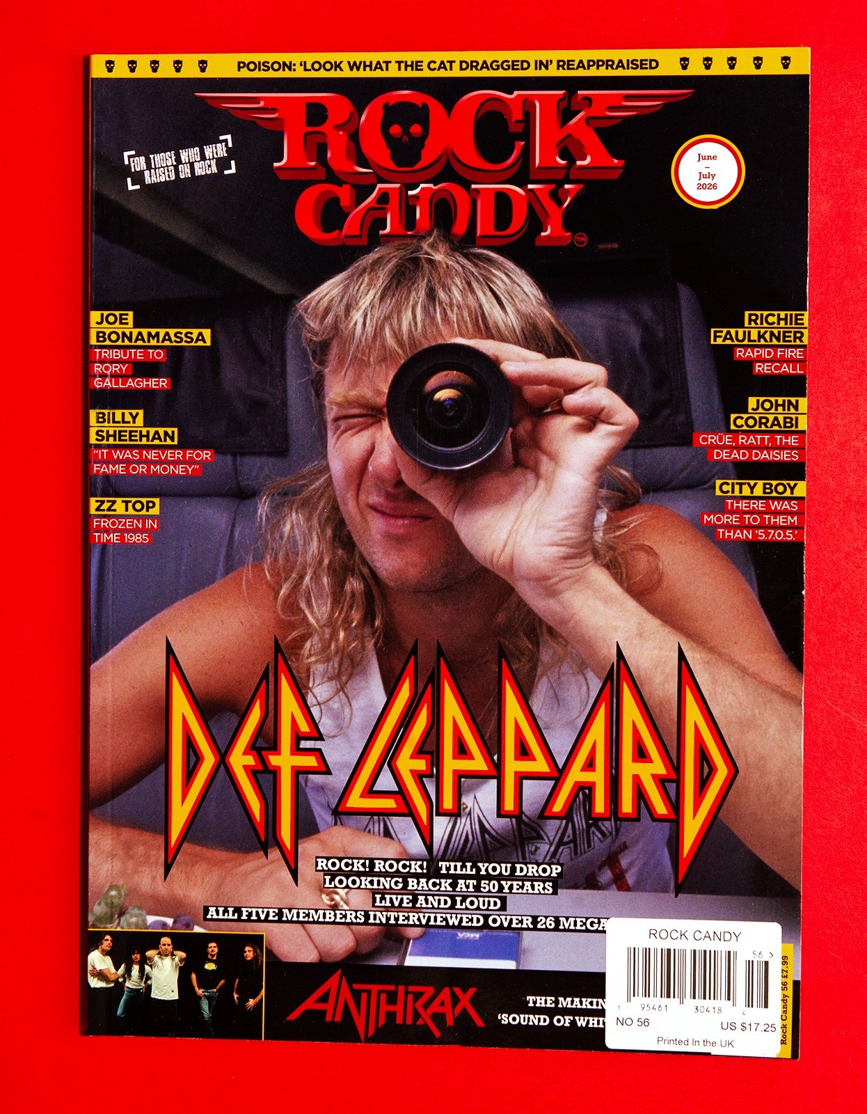 UK Rock Candy Magazine June July 2026 Issue 56 DEF LEPPARD – ZZ TOP – POISON