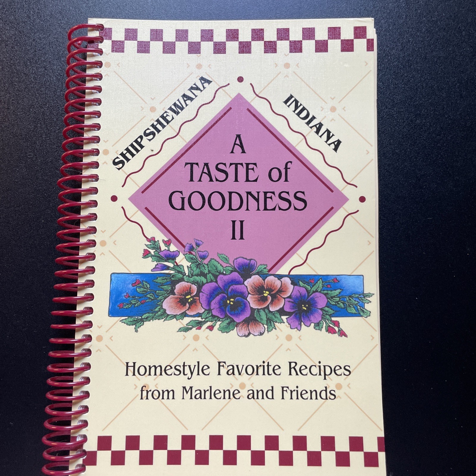 Amish Country Cookbook Shipshewana Indiana Taste of Goodness II Recipes Spiral