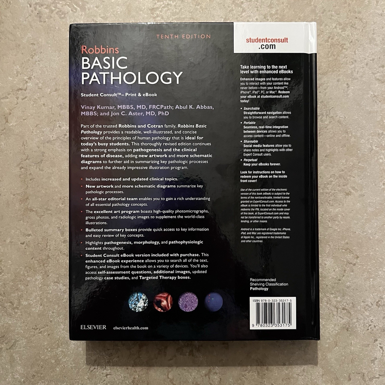 Robbins Basic Pathology 10th Edition Kumar Abbas Aster With Unscratched Code