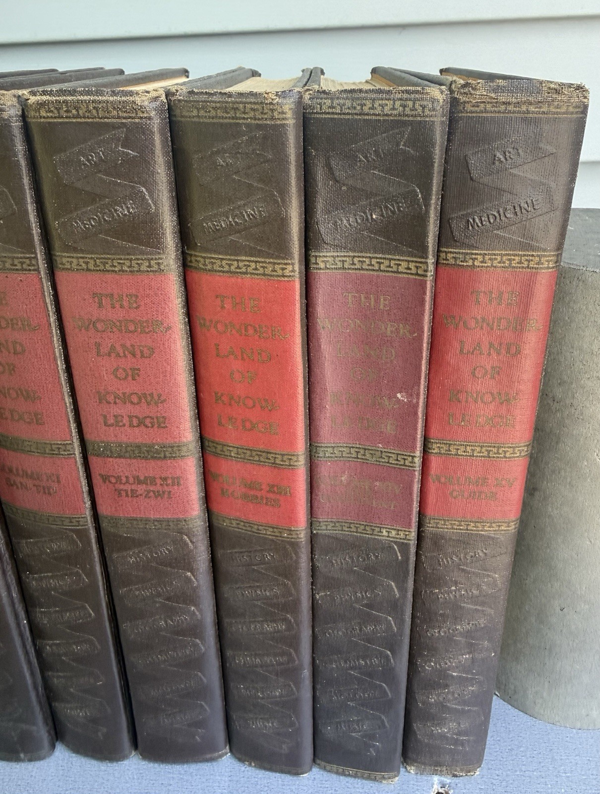 1942 Original, Complete Set “The Wonderland of Knowledge” Volumes 1-15