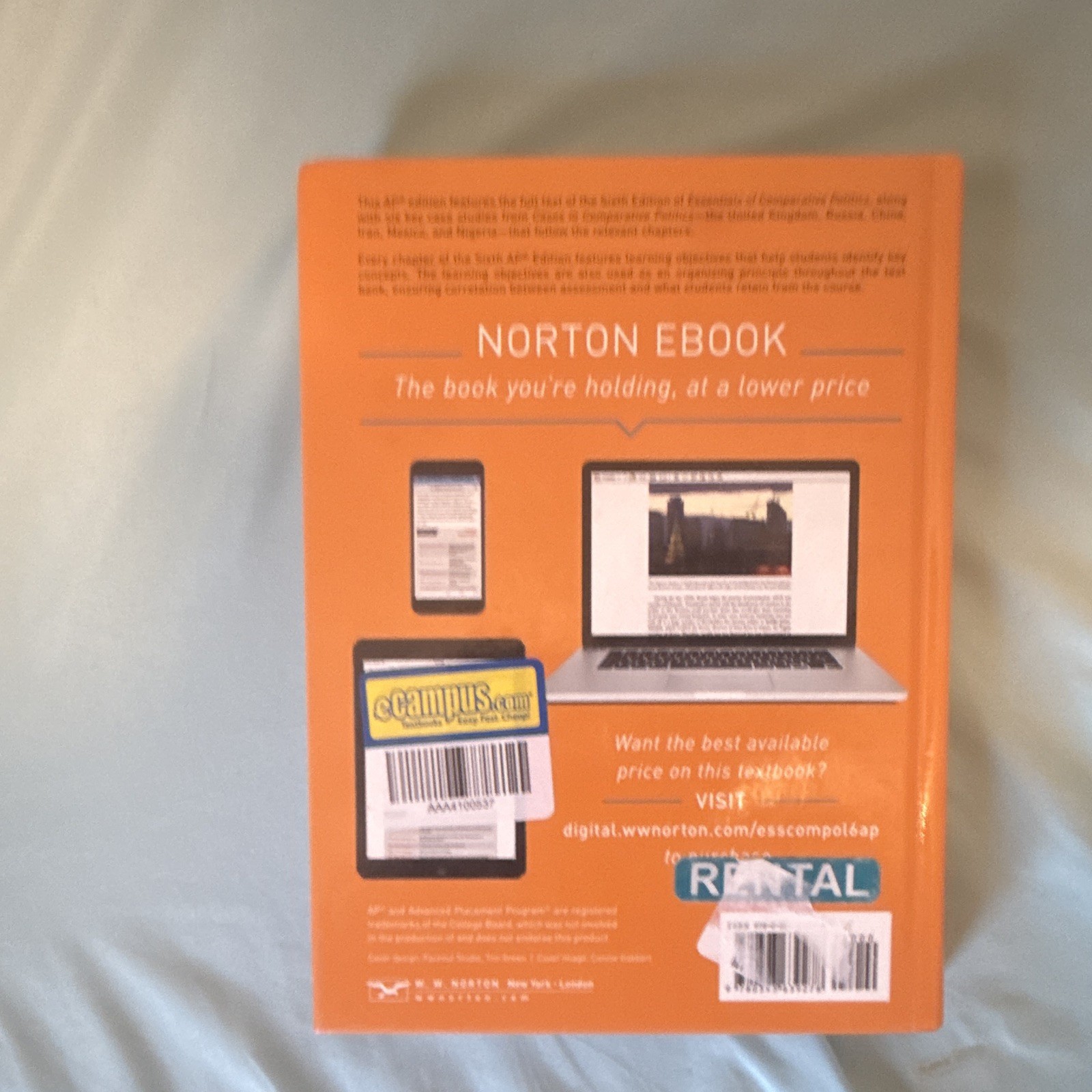 Essentials of Comparative Politics with Cases Sixth AP Edition PB O’Neil/Fields