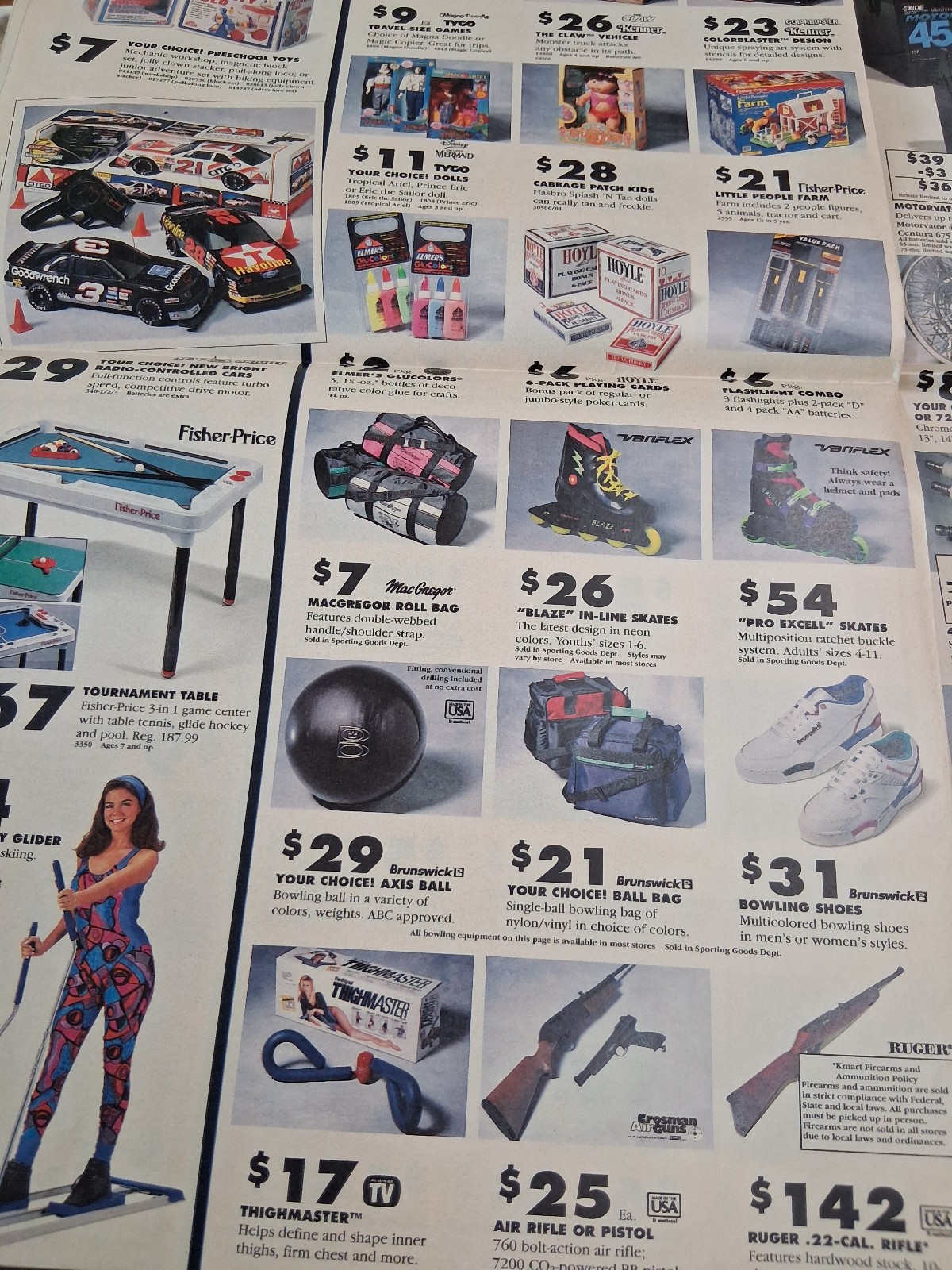 Vintage Kmart Department Store Weekly Newspaper Brochure Flyer 1992 Dollar Days