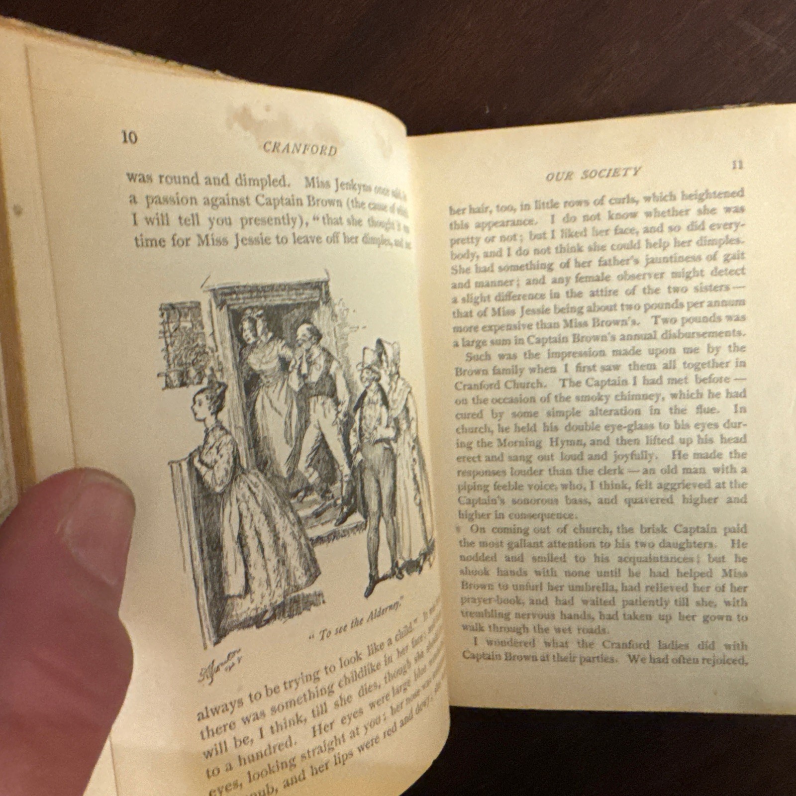 RARE Cranford (1892) by Mrs. Gaskell/Anne Thackery Ritchie/Decorated Gilt