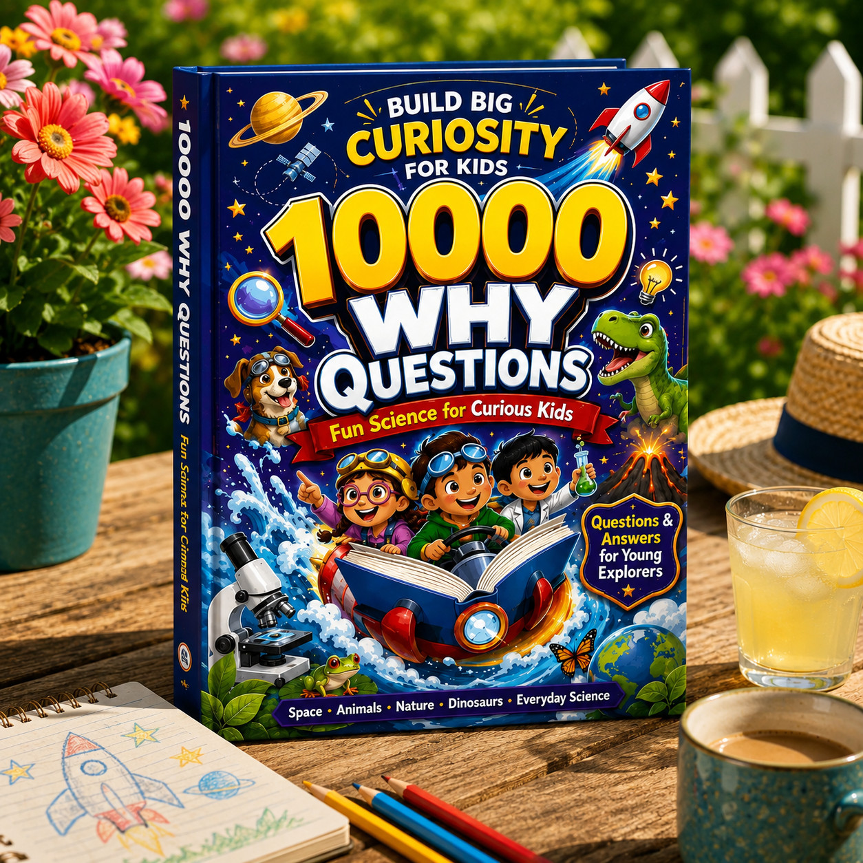 10000 Whys Colourfu Encyclopedia for Kids 6-12 Year Old Big Questions, Smart Ans