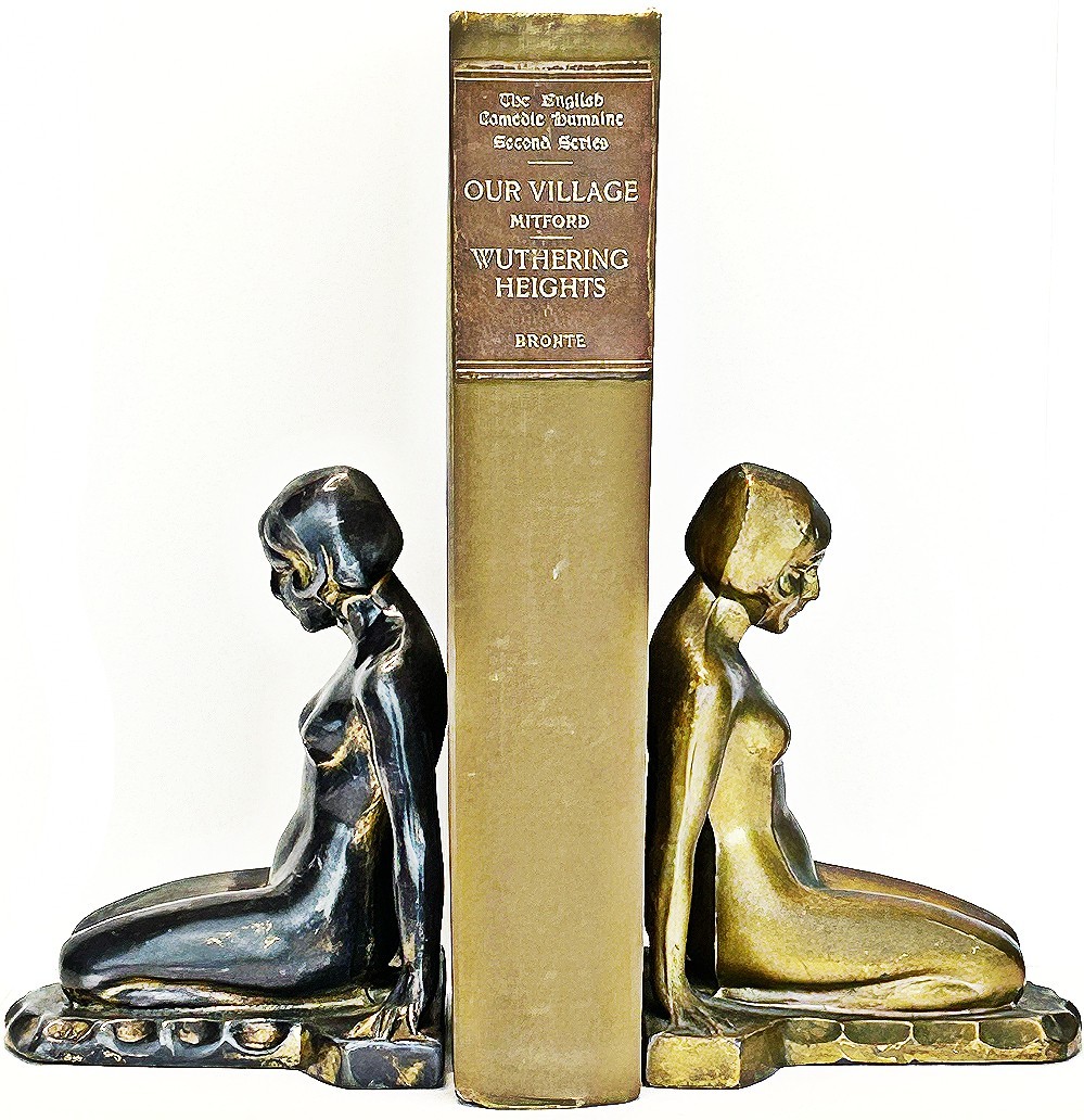 1906 Our Village (Mitford) + WUTHERING HEIGHTS Brontë ANTIQUE Literary Classic