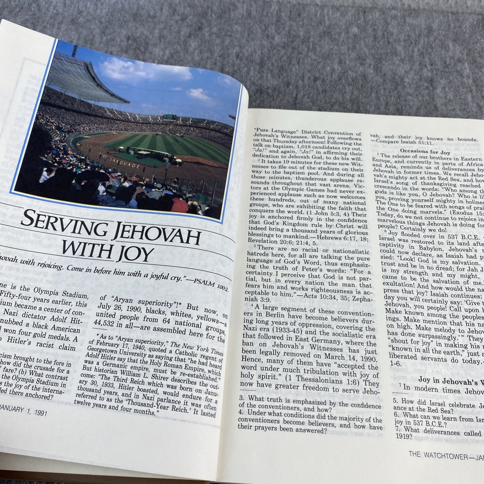 THE WATCHTOWER Faux Leather Bound – All Volumes From 1991 – Jehovah’s Witness ✅