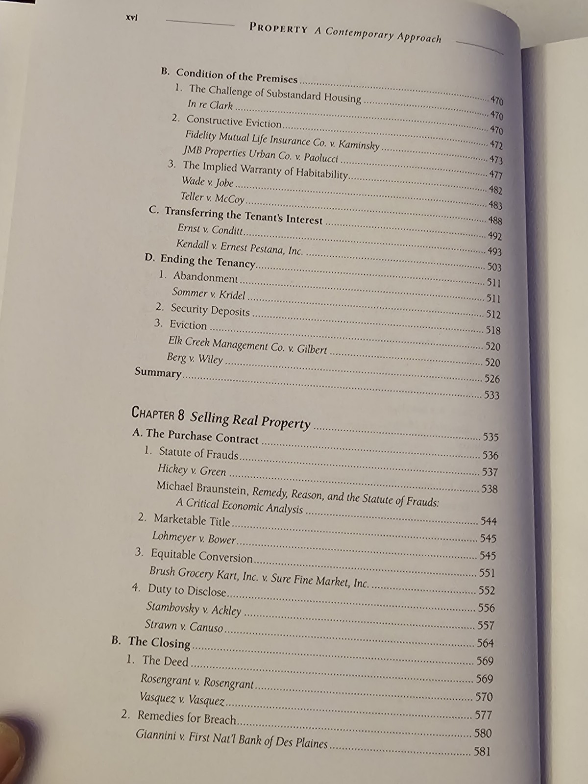 Property A Contemporary Approach 4th Edition Law School Textbook Sprankling