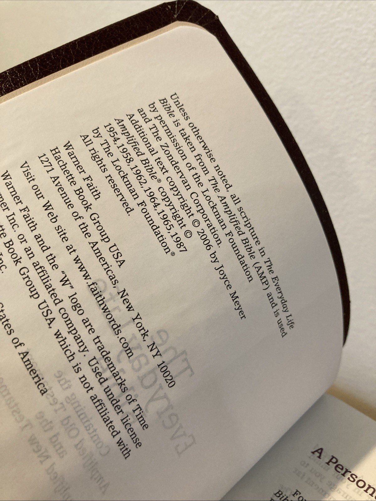 Amplified Classic 1987 AMPC Bible | Large Font, 12 point | New Life Joyce Meyer
