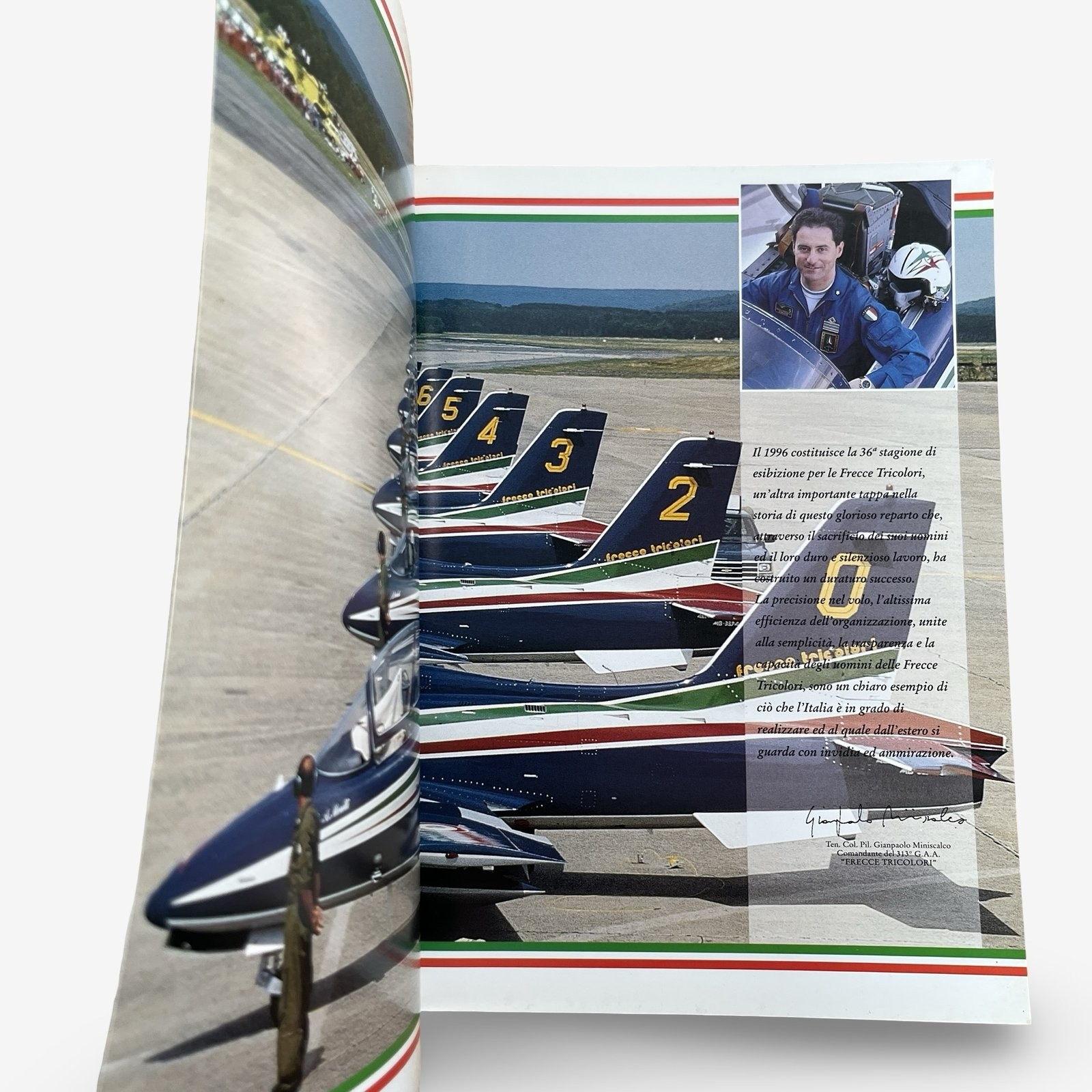 Frecce Tricolori 1996 Illustrated Brochure Pamphlet Aeronautica Militare