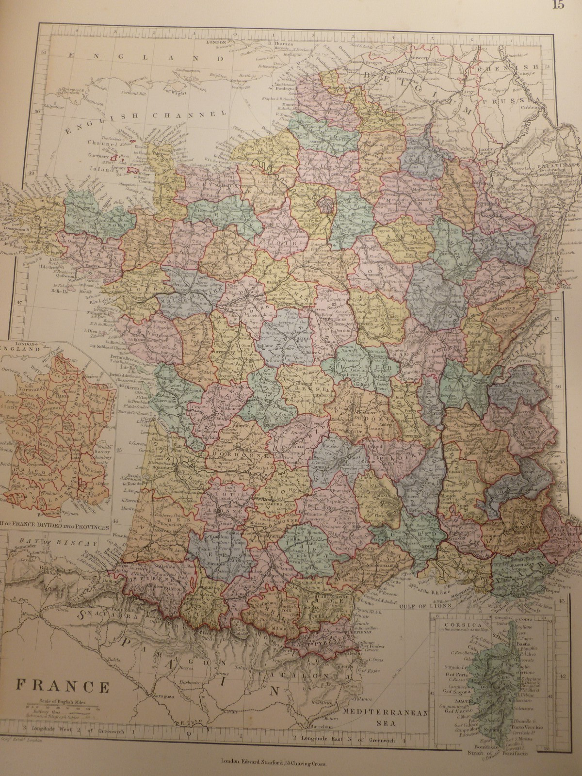 1885 – Stanford’s London Atlas of Universal Geography – 44 Colour Maps -Large HB