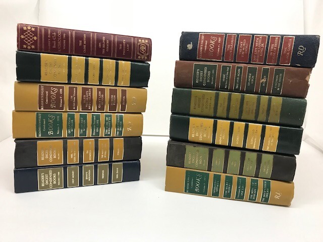 12 Pattern only Readers Digest books lot of hardcover books collection -GOOD