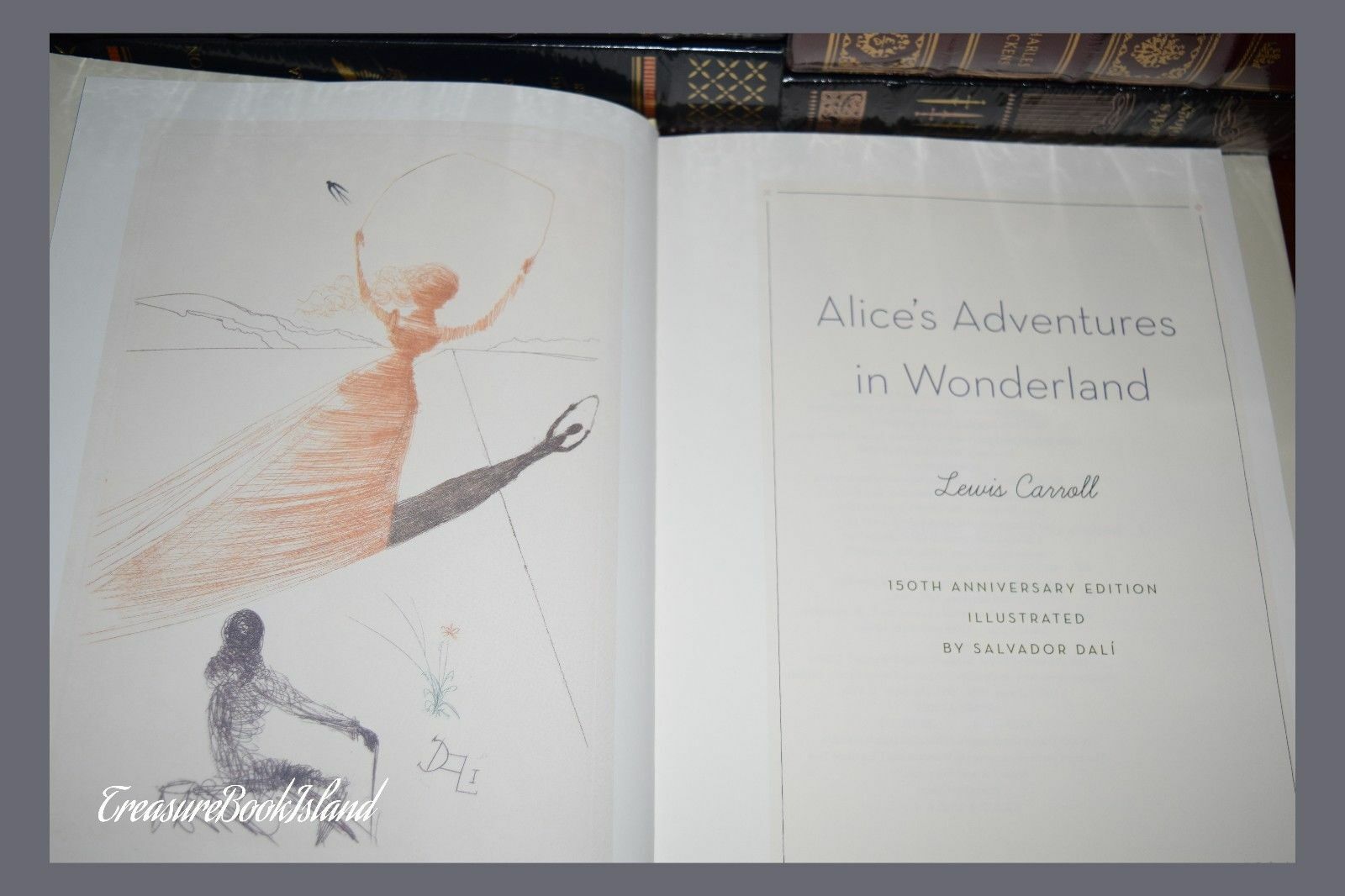 New Alice in Wonderland Illustrated Salvador Dali 150th Anniversary Hardcover