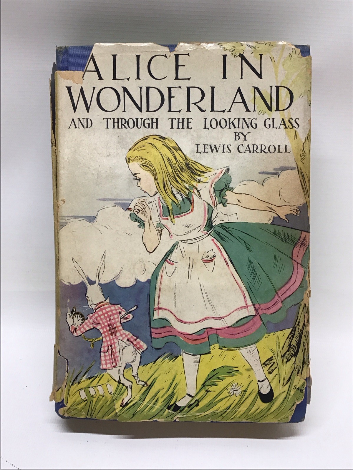 1923-1935 G&D Alice In Wonderland & Through The Looking Glass By Lewis Carroll