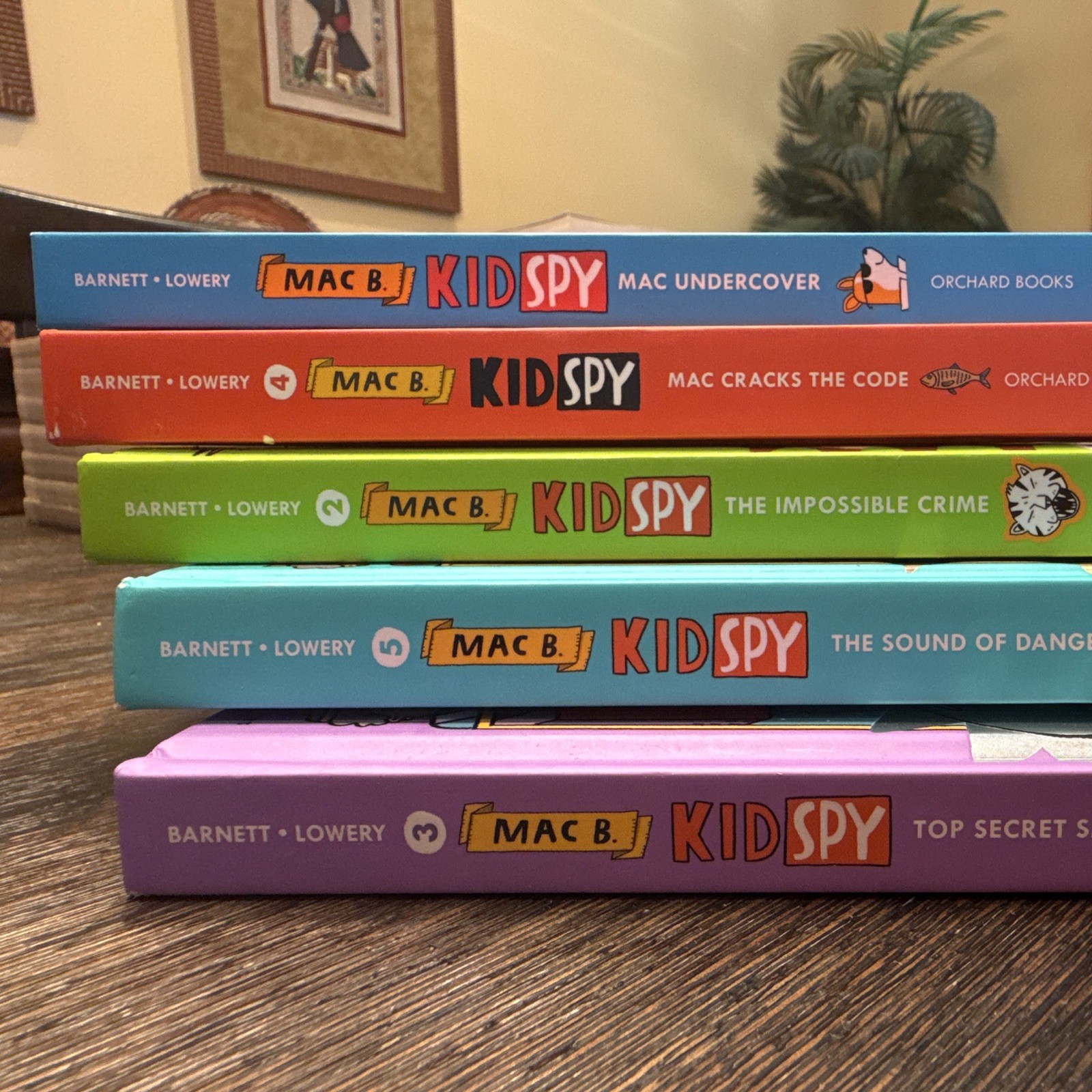 Mac B. Kid Spy by Mac Barnett Hardcover Illustrated 5-Book Set