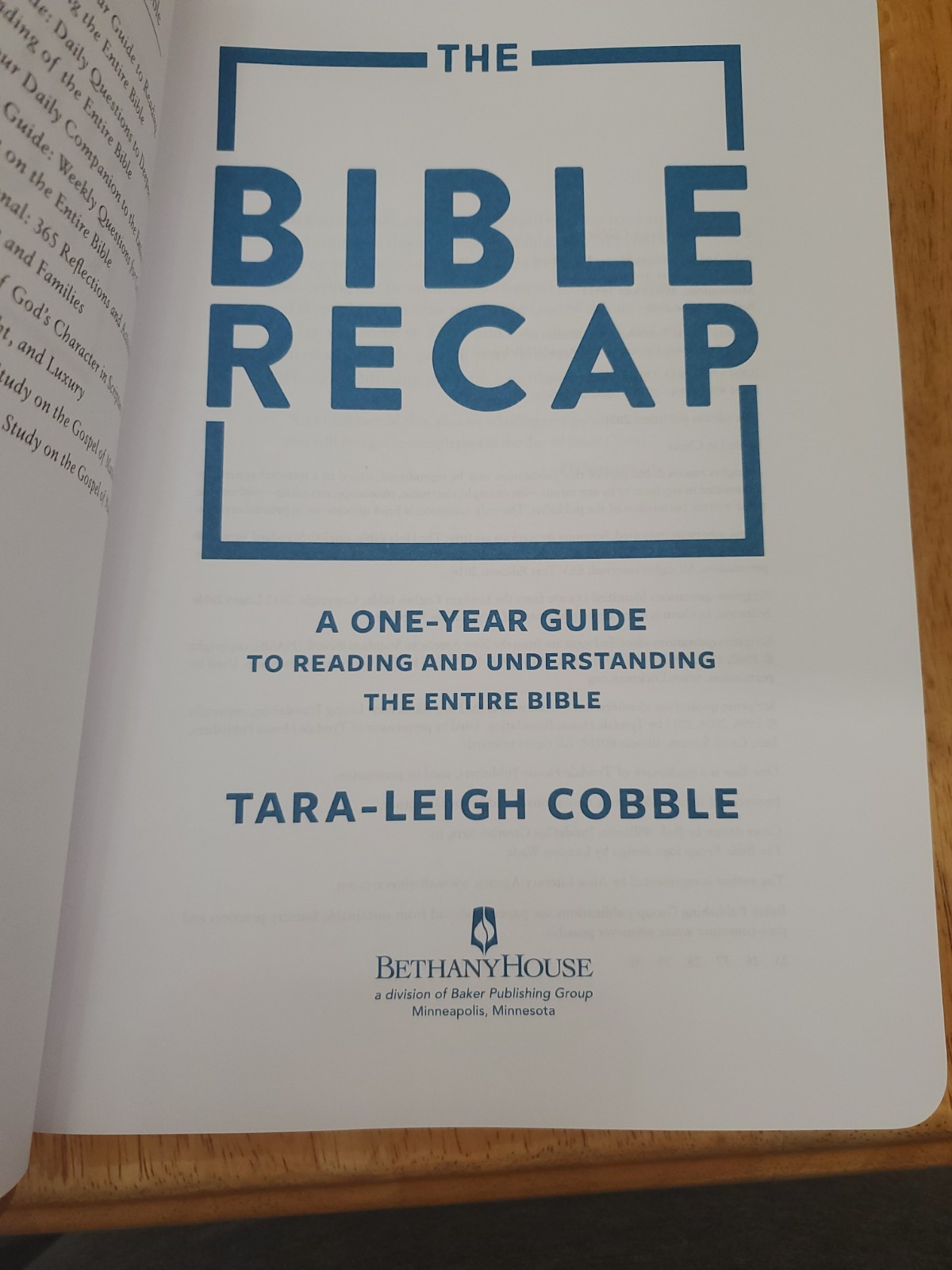 New The Bible Recap Deluxe Edition Tara-Leigh Cobble W/Damage