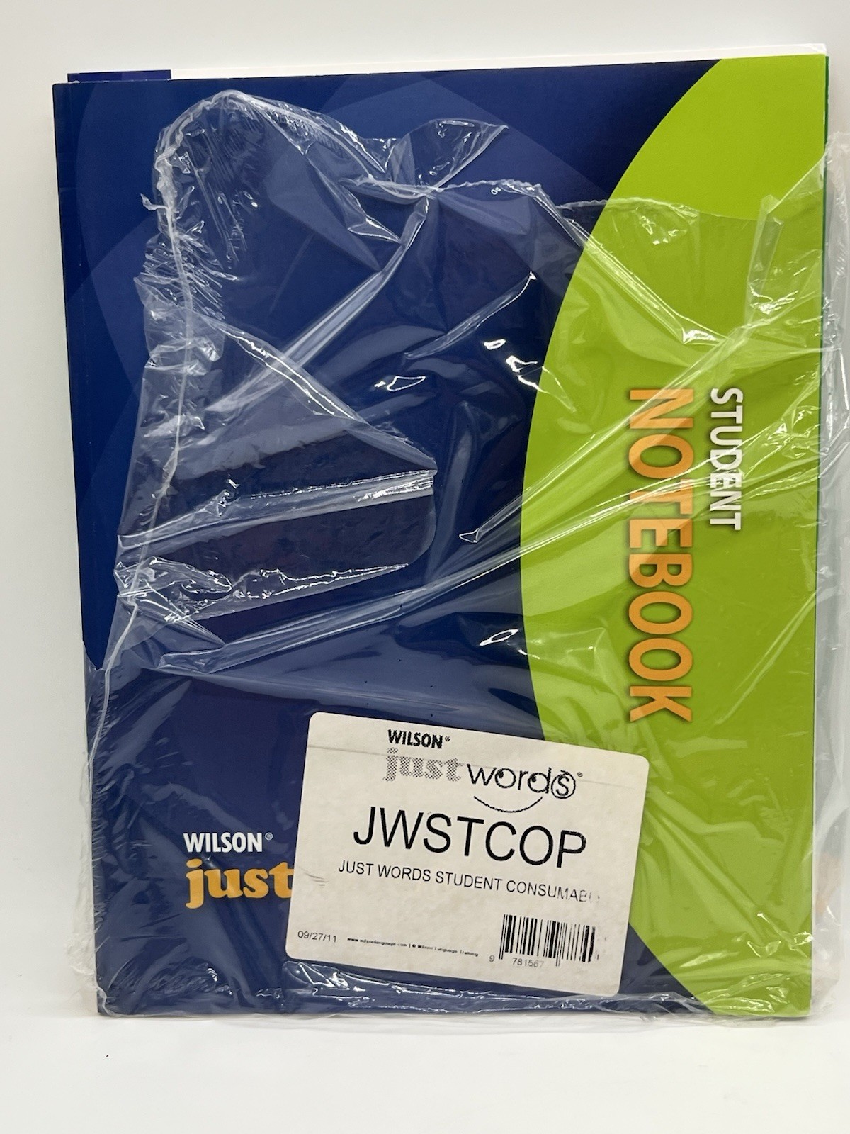 Wilson Just Words Student Consumable Kit Notebook, Composition, Item#JWSTCOP New