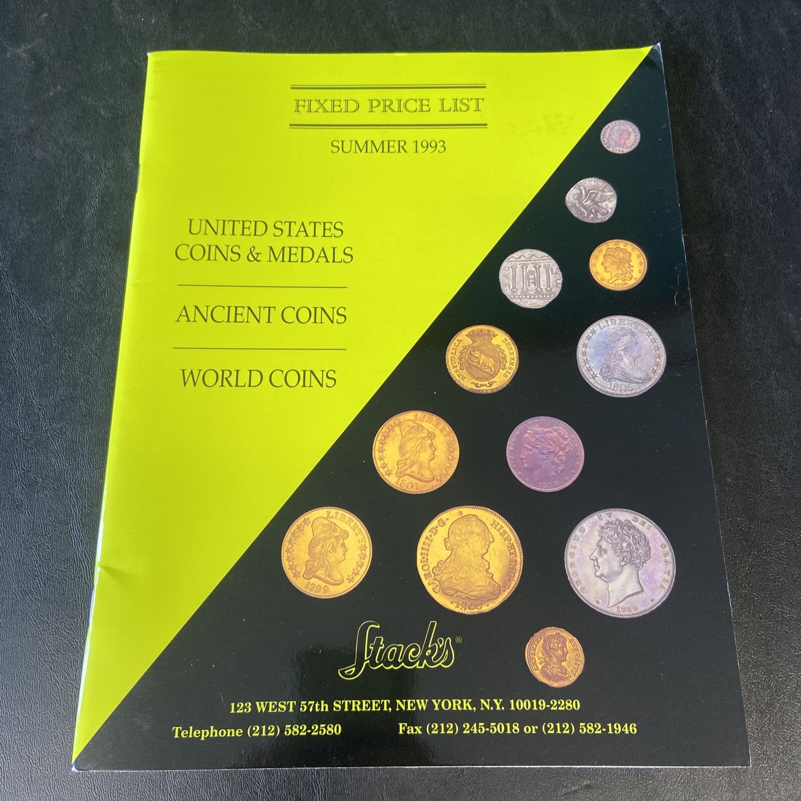 Stacks Coin Auction Catalog Public Auction Sale – 58 Pages Summer 1993