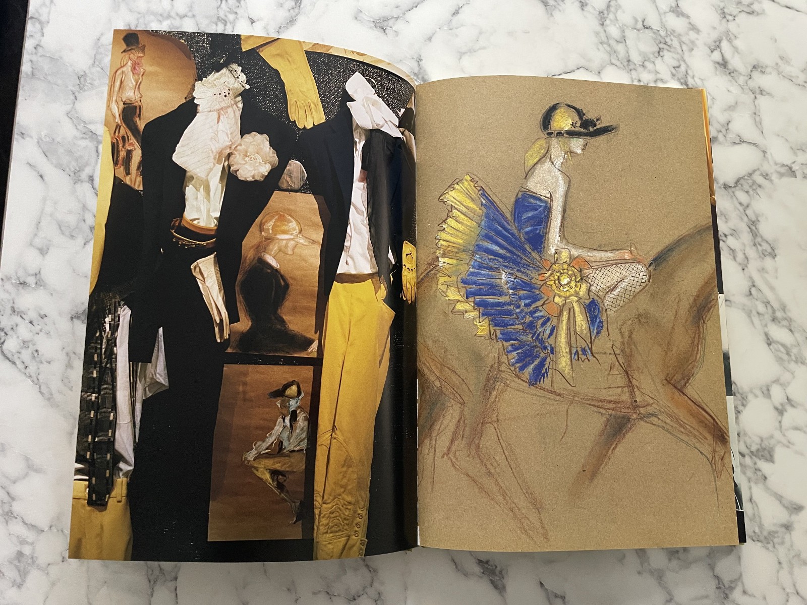 HUGE RARE 1st ED RALPH LAUREN 40TH ANNIV 88 PAGES FASHION DESIGN HARDCOVER BOOK