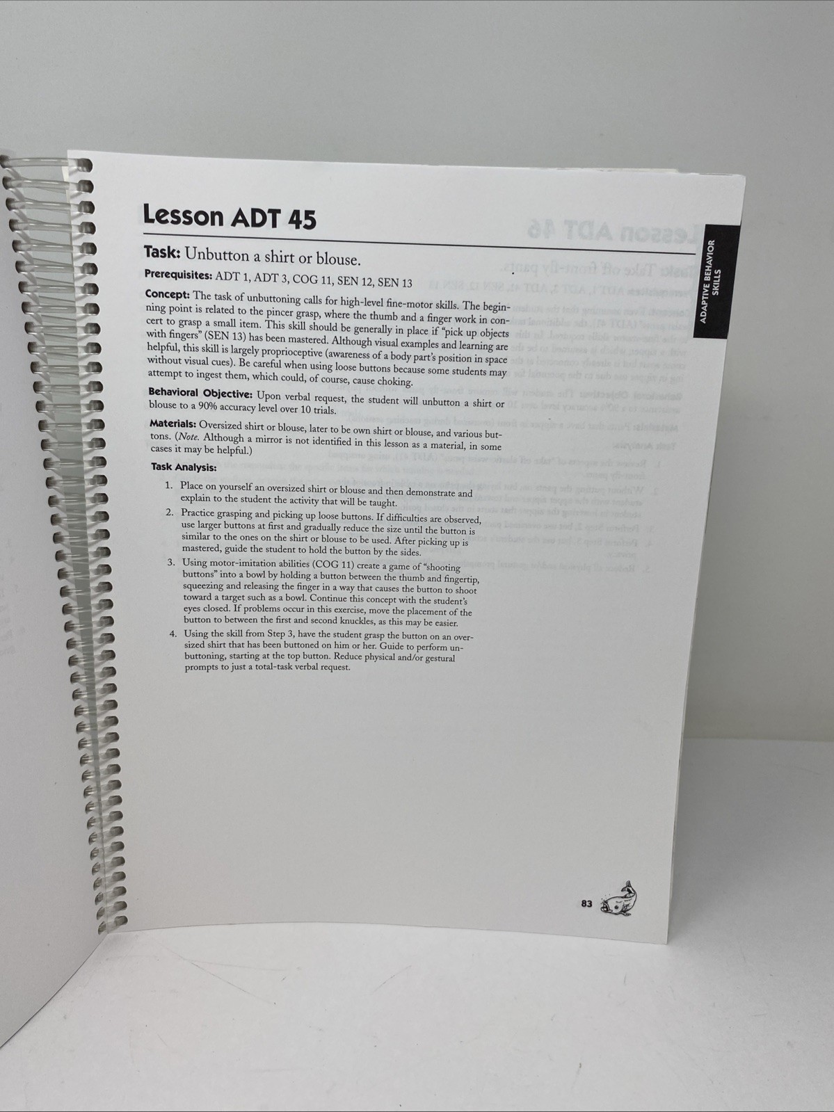 Functional Independence Skills Handbook (FISH) Spiral-bound William Killion