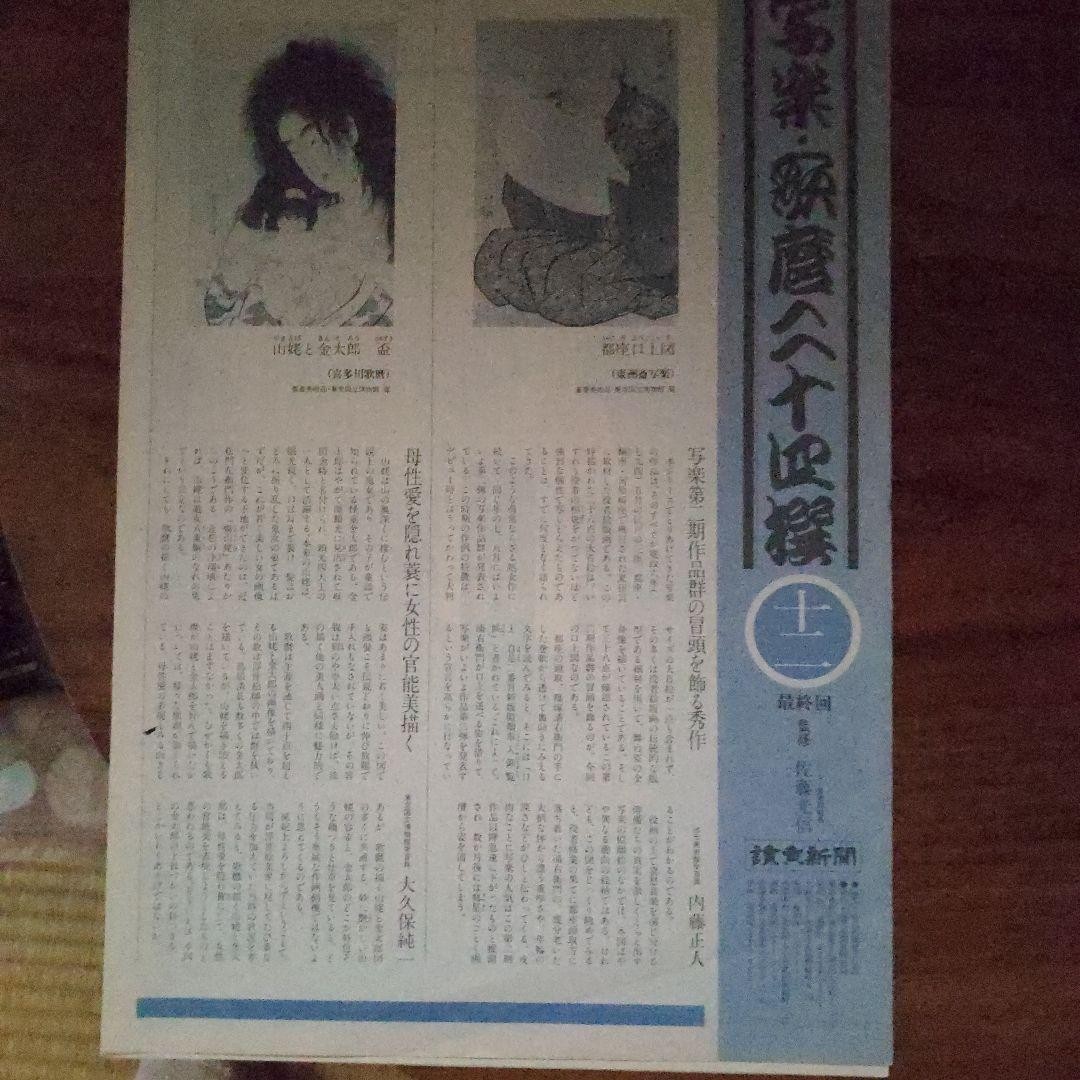 Utamaro Sharaku Masterpieces Set 2 Art Prints 14.2×10.3in Yomiuri Shimbun Limite