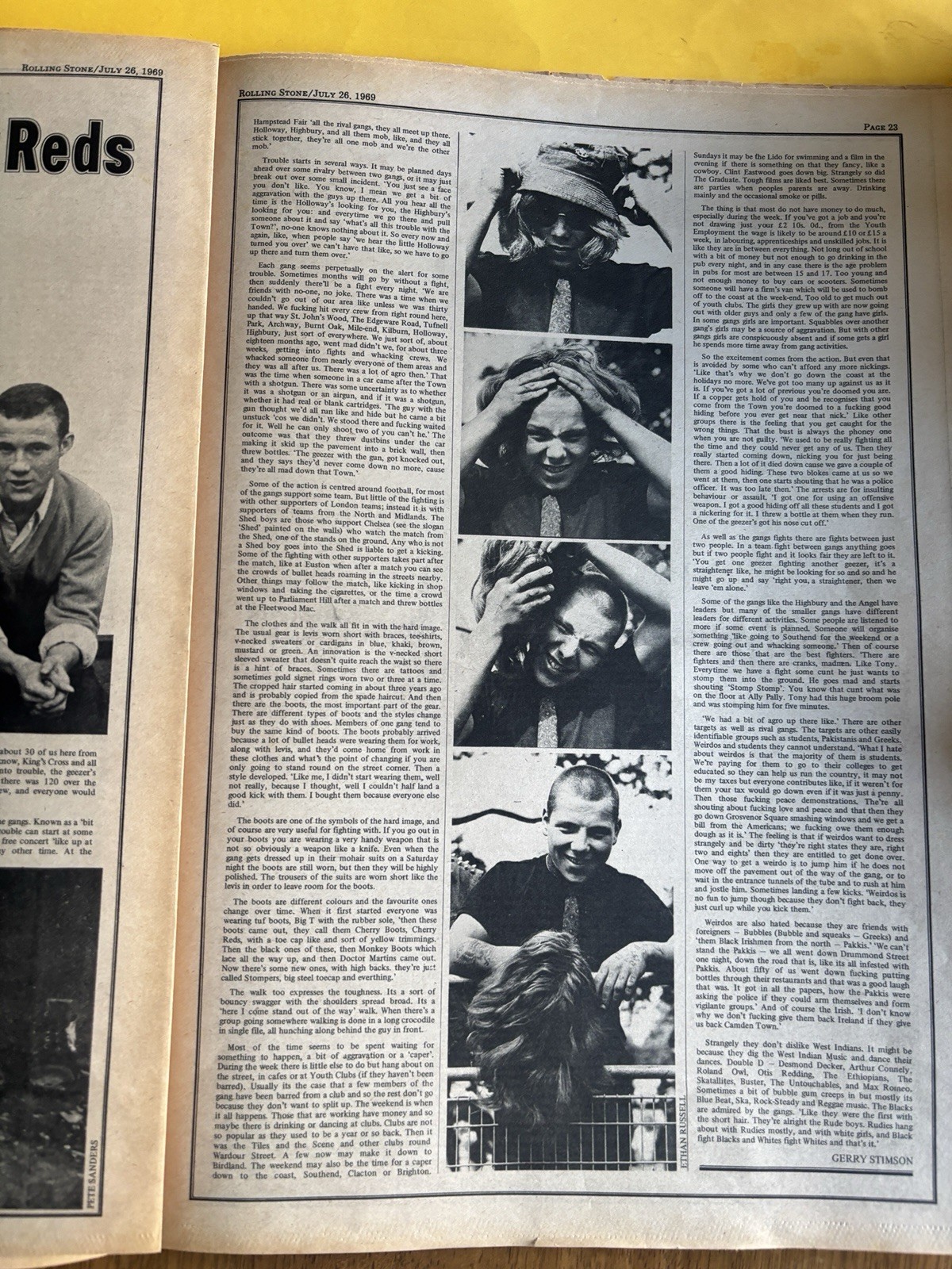 Rolling Stone magazine newspaper July 26 1969 Buddy Guy Brian Jones