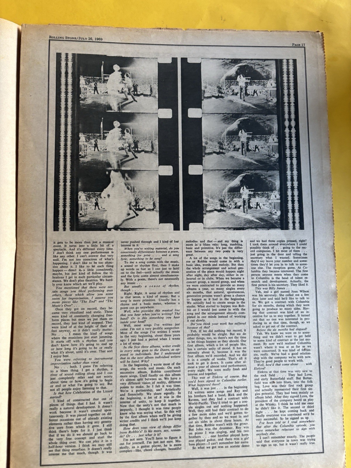 Rolling Stone magazine newspaper July 26 1969 Buddy Guy Brian Jones