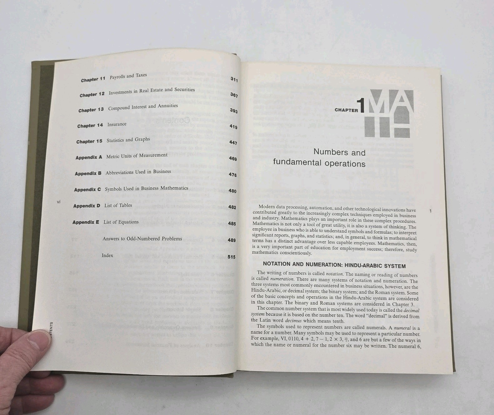 Business Mathematics: A College Course Gossage VTG 1972 USA