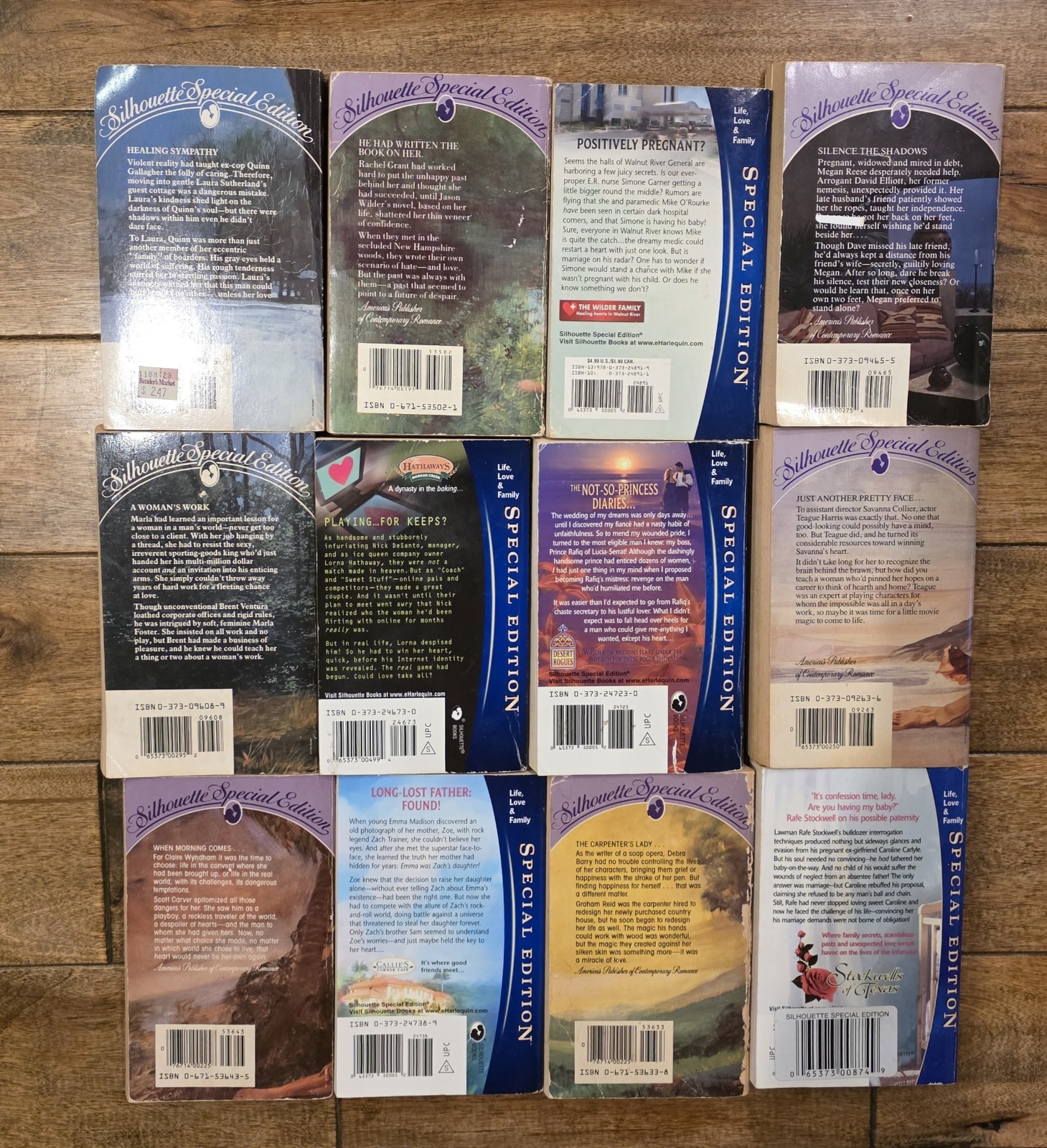 Silhouette Special Edition Lot Of 12 Paperback Books 80s-2000s