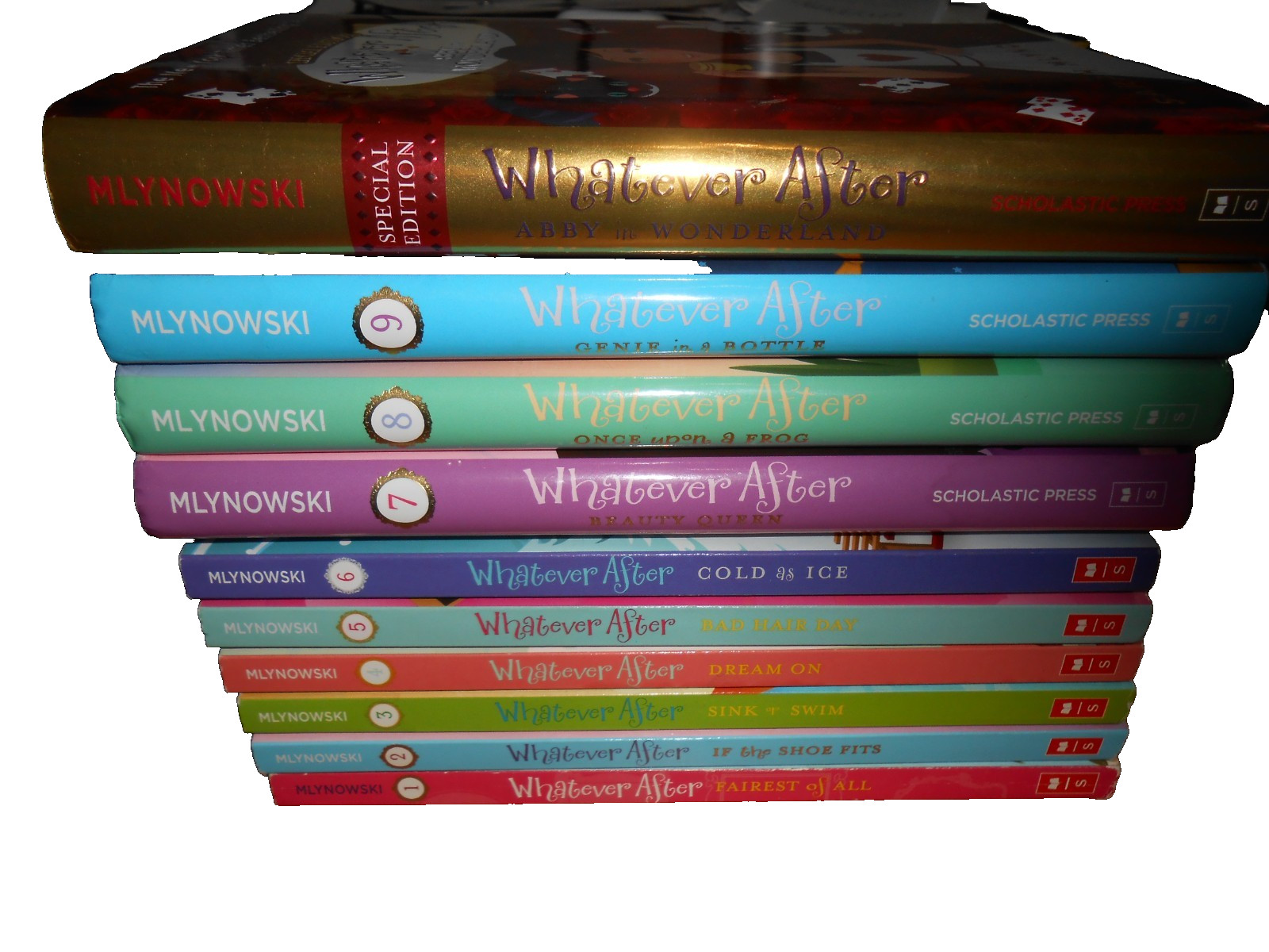 Sarah Mlynowski Lot of 10 WHATEVER AFTER Chapter Books – 6TPB 4HC/DJ VGC