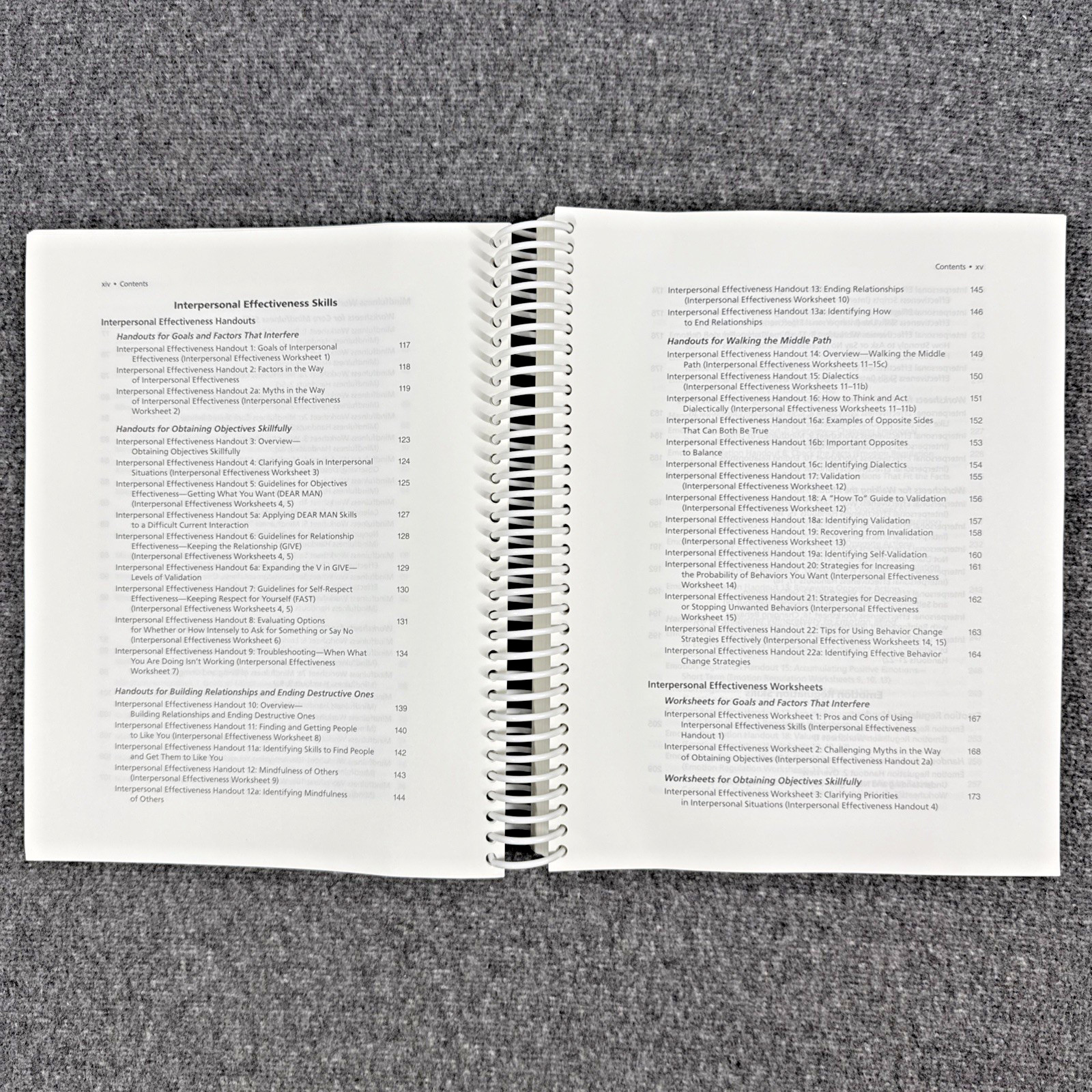 DBT Skills Training Handouts and Worksheets by Marsha M. Linehan, Like New