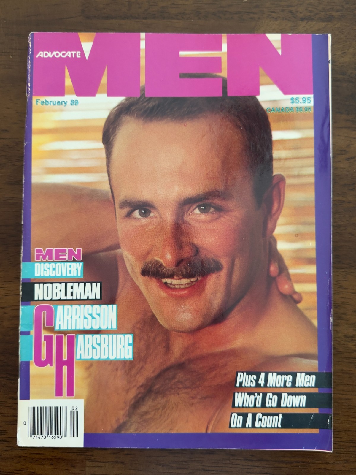 Advocate Men February 1989 Garrisson Habsburg, Nude Male, Gay Fiction, VG Cond