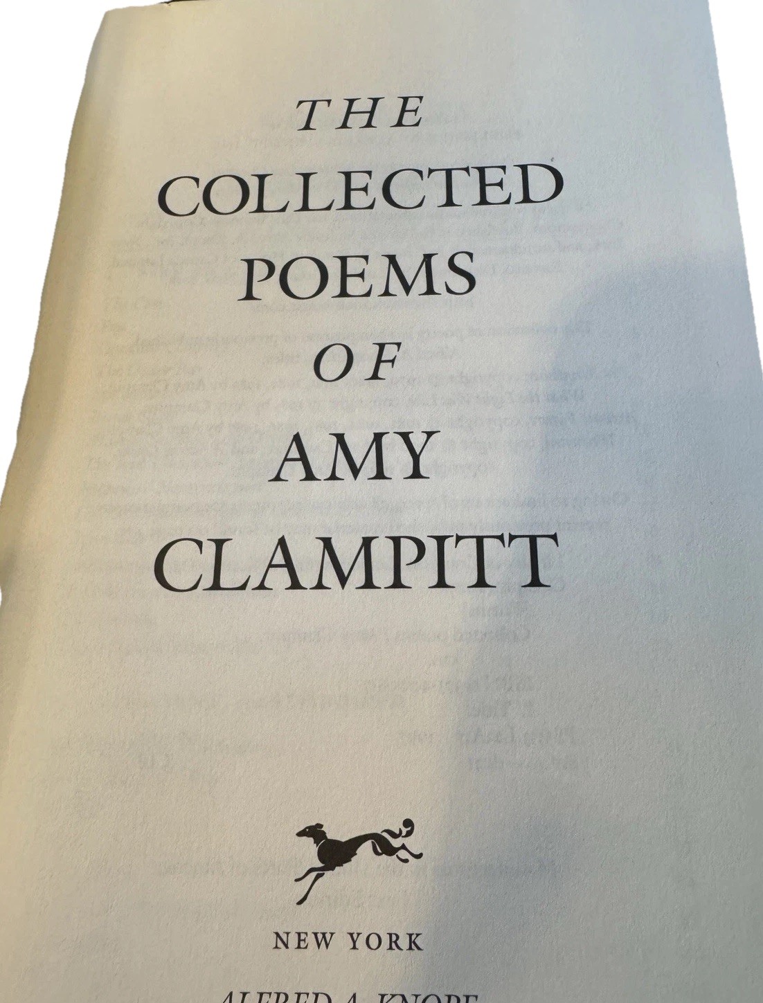1997-The Collected Poems Of Amy Clampitt Alfred A. Knopf