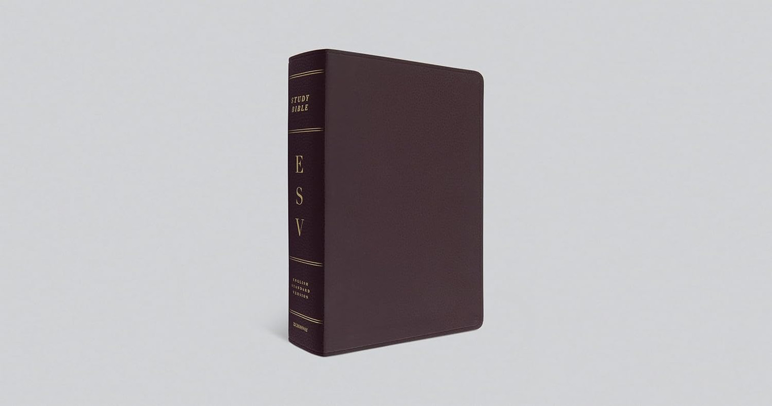ESV Study Bible, Large Print (Bonded Leather, Burgundy): Holy Bible, English Sta