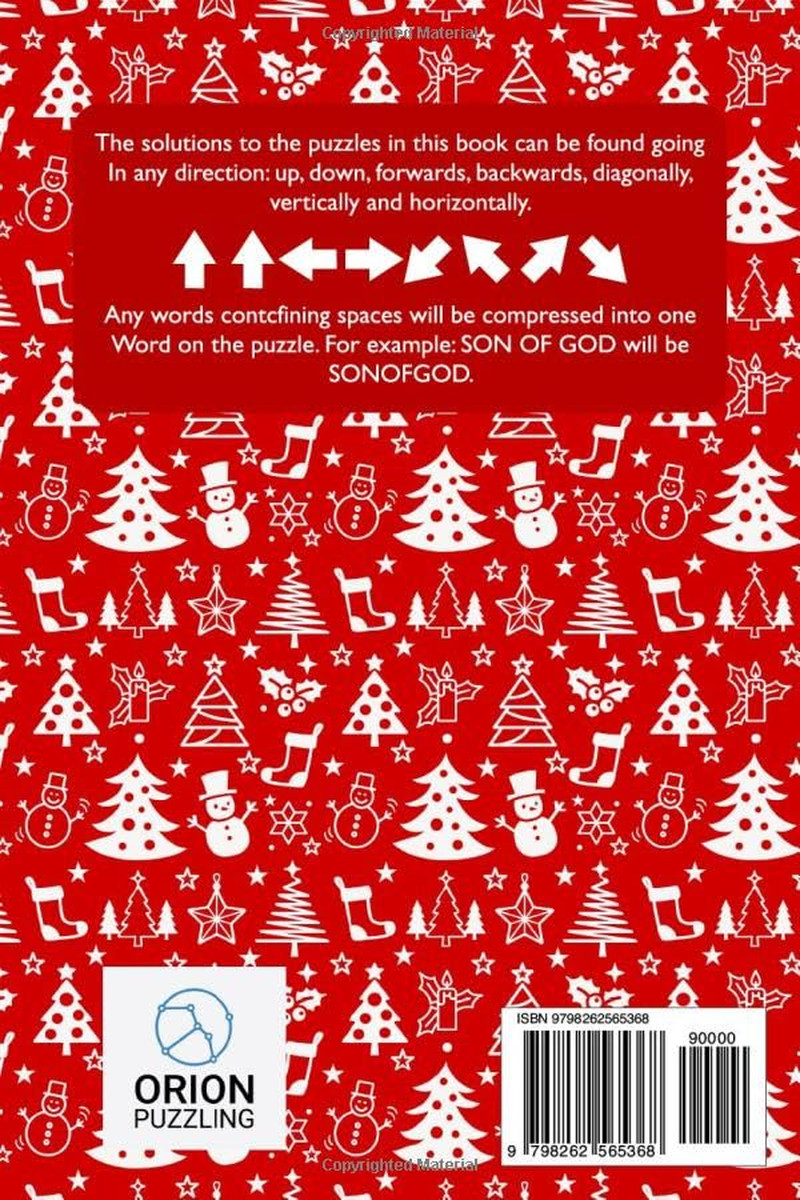 Christmas Word Search for Adults Large Print: 2400+ Words, Winter Themed Word Fi