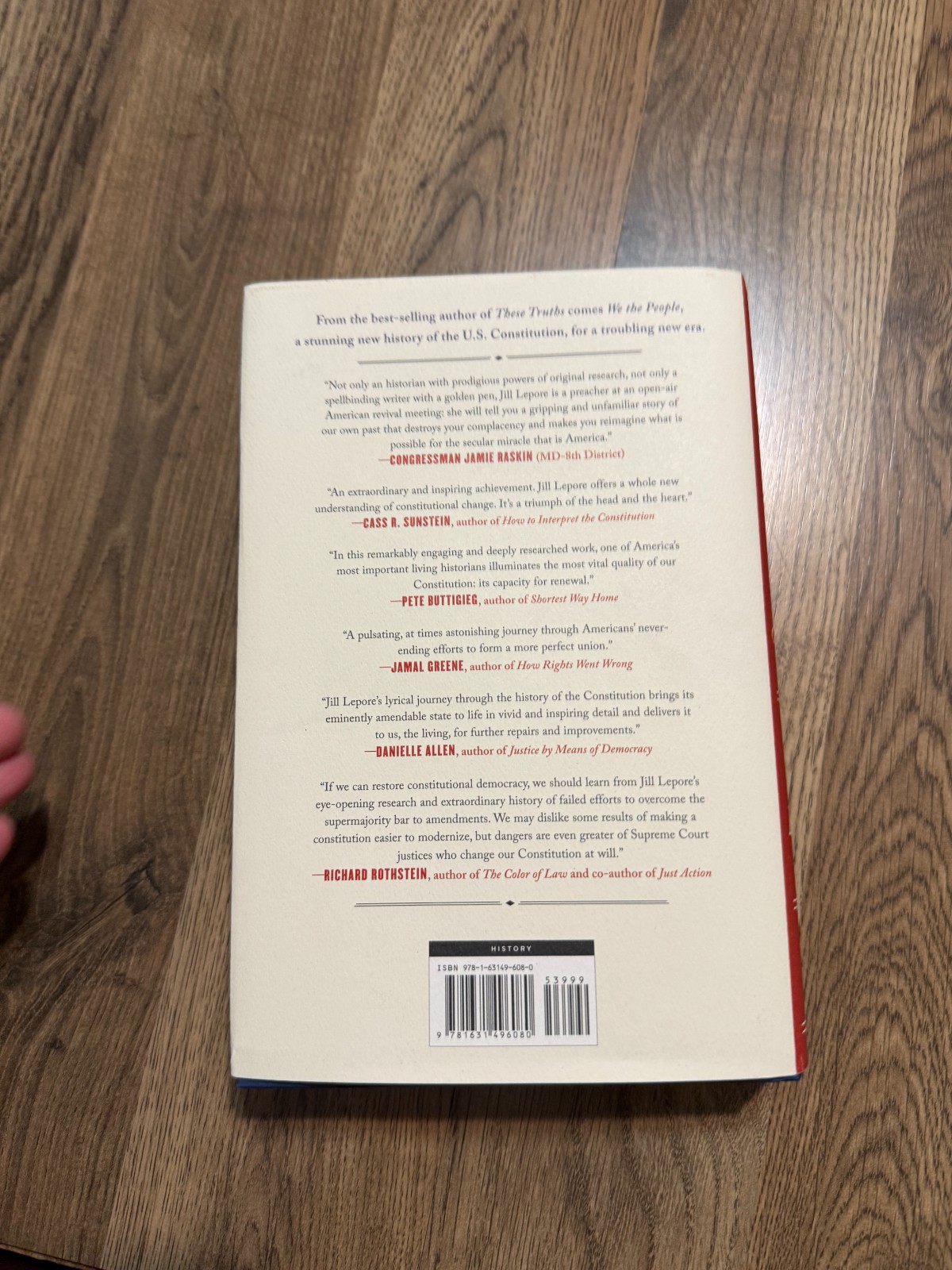 A History of the US Constitution We The People Jill Lepore, book