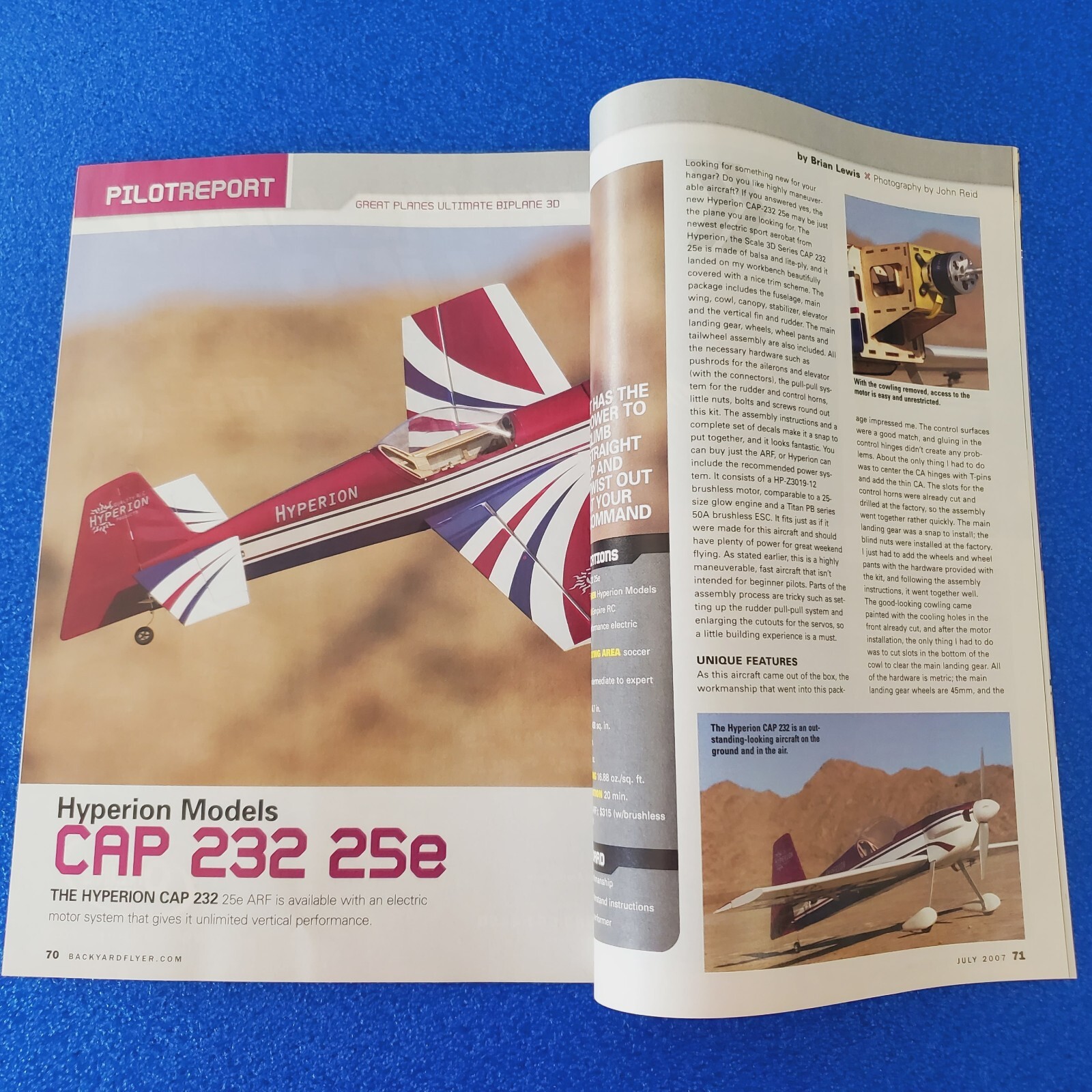 BACKYARD FLYER POWER UP! MOTOR SYSTEMS MADE EASY JULY 2007 RC AIRCRAFT MAGAZINE