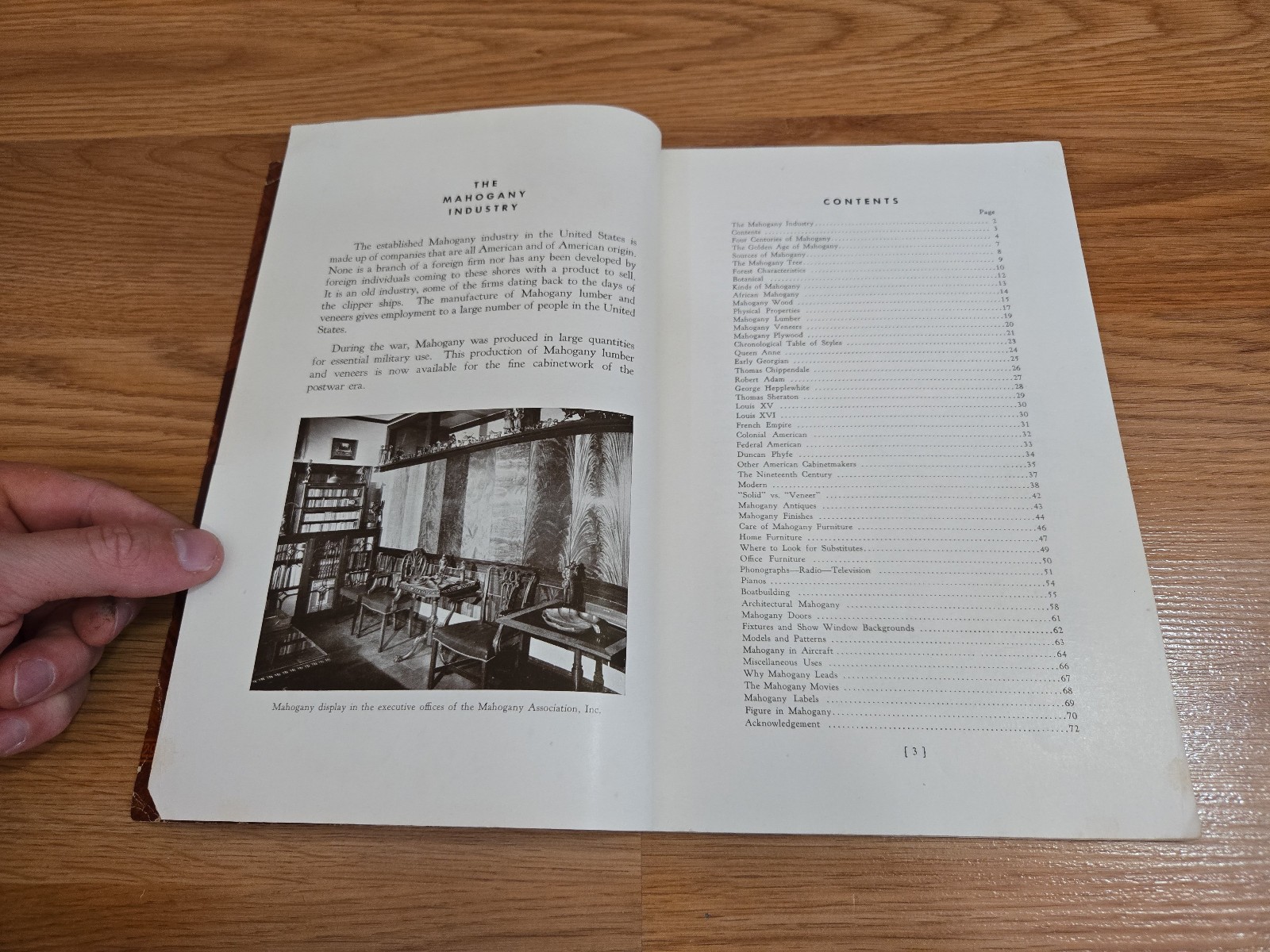 The Mahogany Book Sixth 6th Edition VTG Brochure Pamphlet George N. Lamb 1947